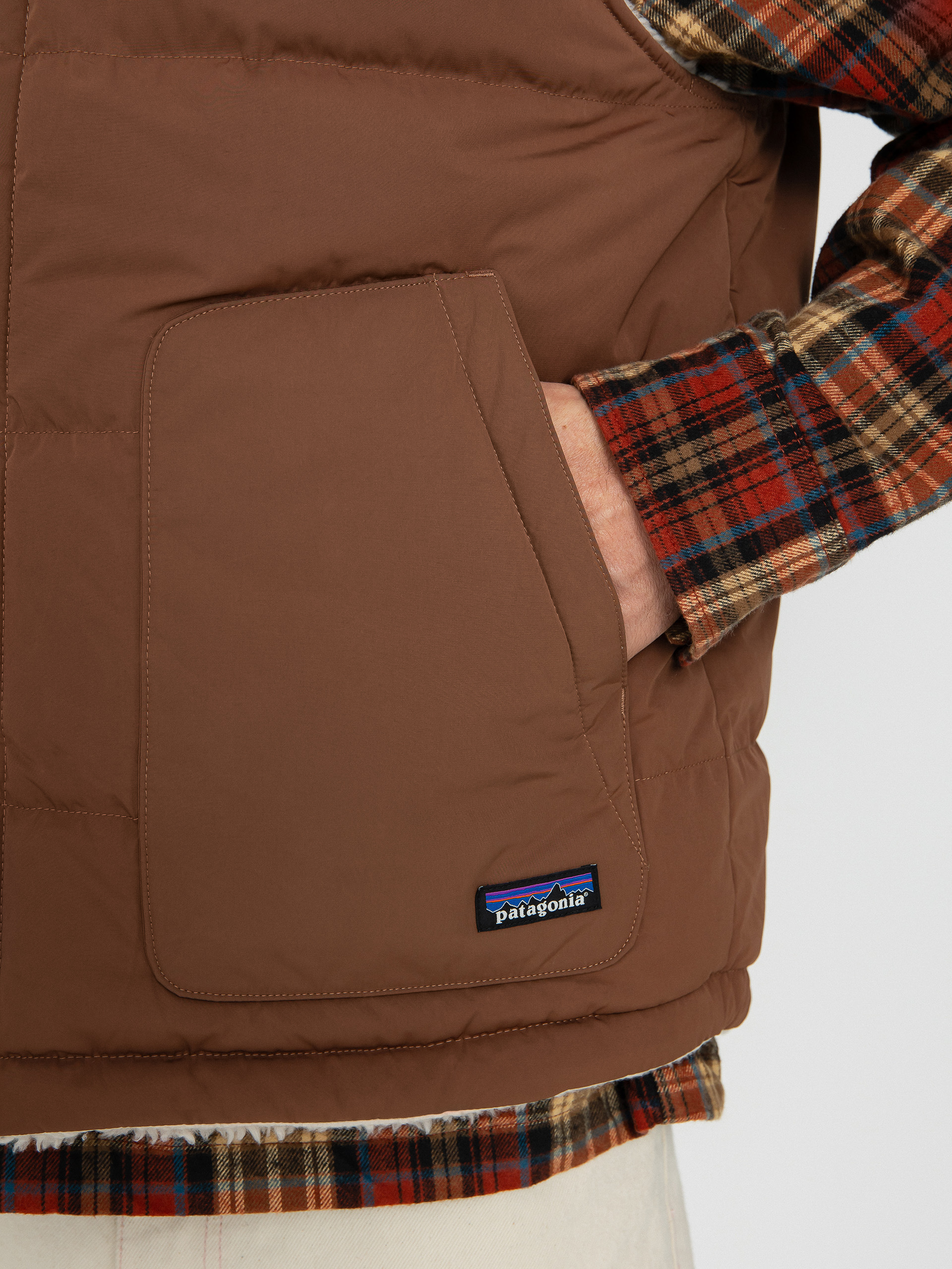 Patagonia Reversible Bivy Down Vest Vest (moose brown)