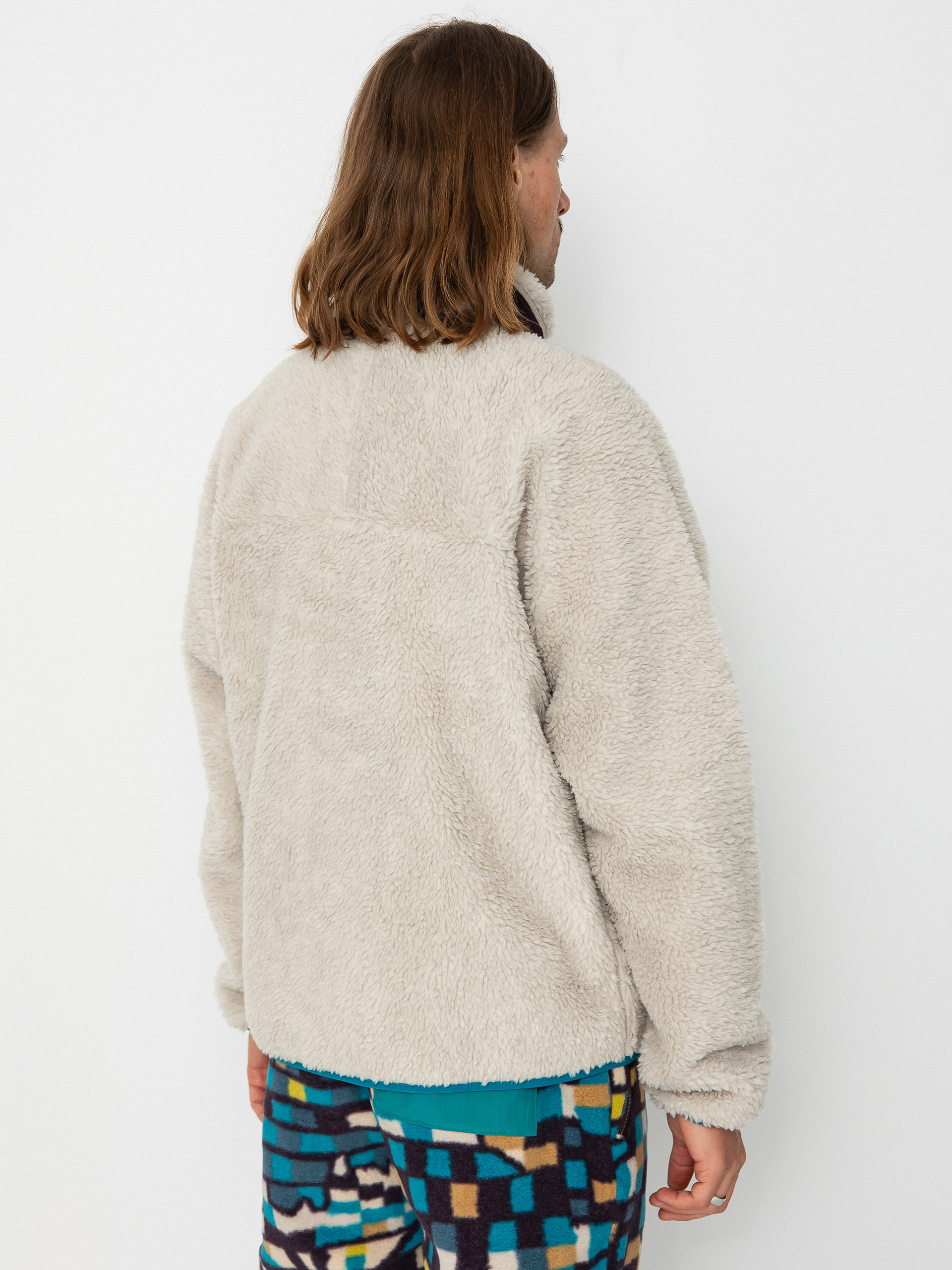 Patagonia Classic Retro X Jacket - beige (natural w/obsidian plum)