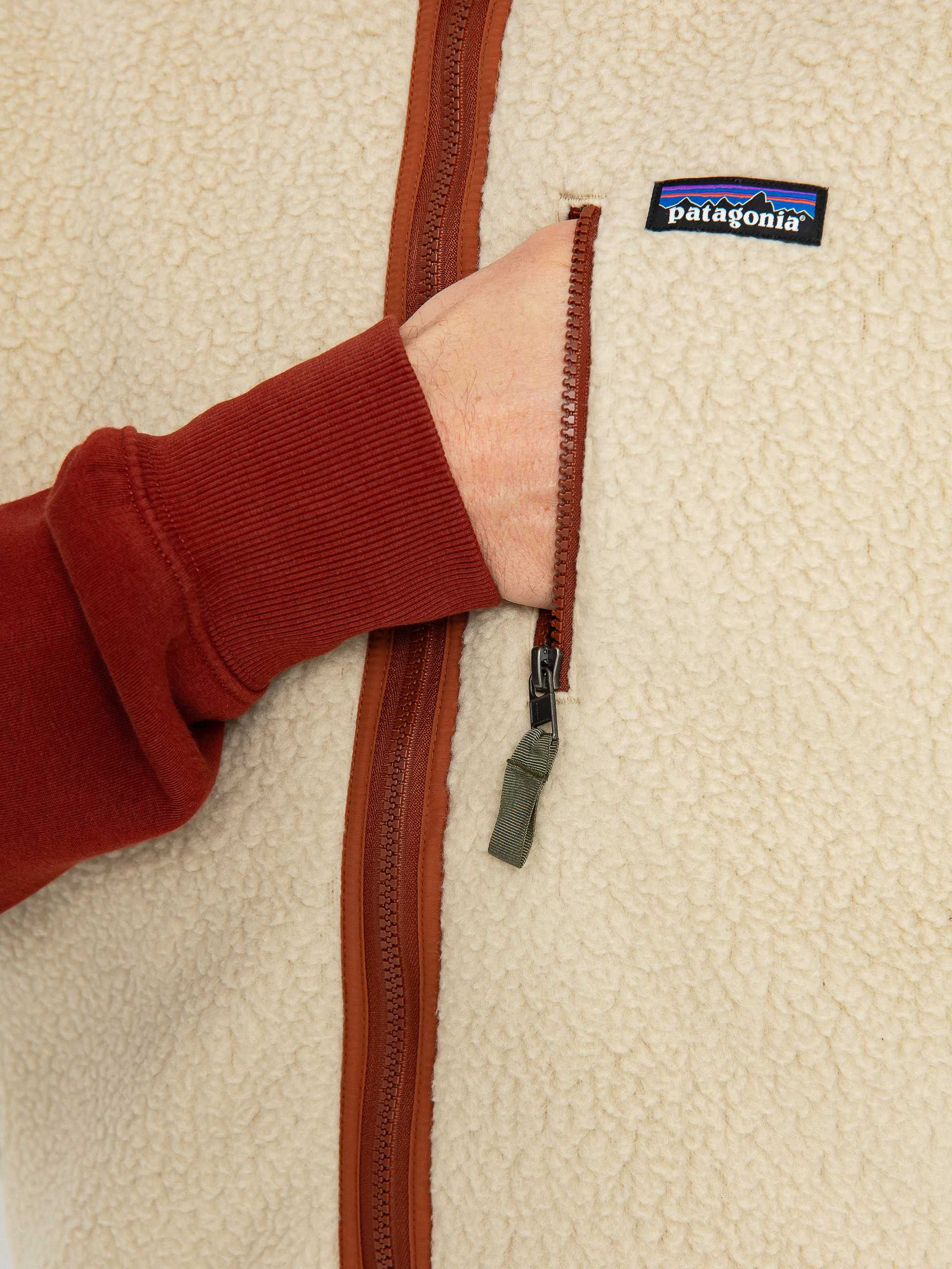 Patagonia Retro Pile Vest (el cap khaki w/sisu brown)