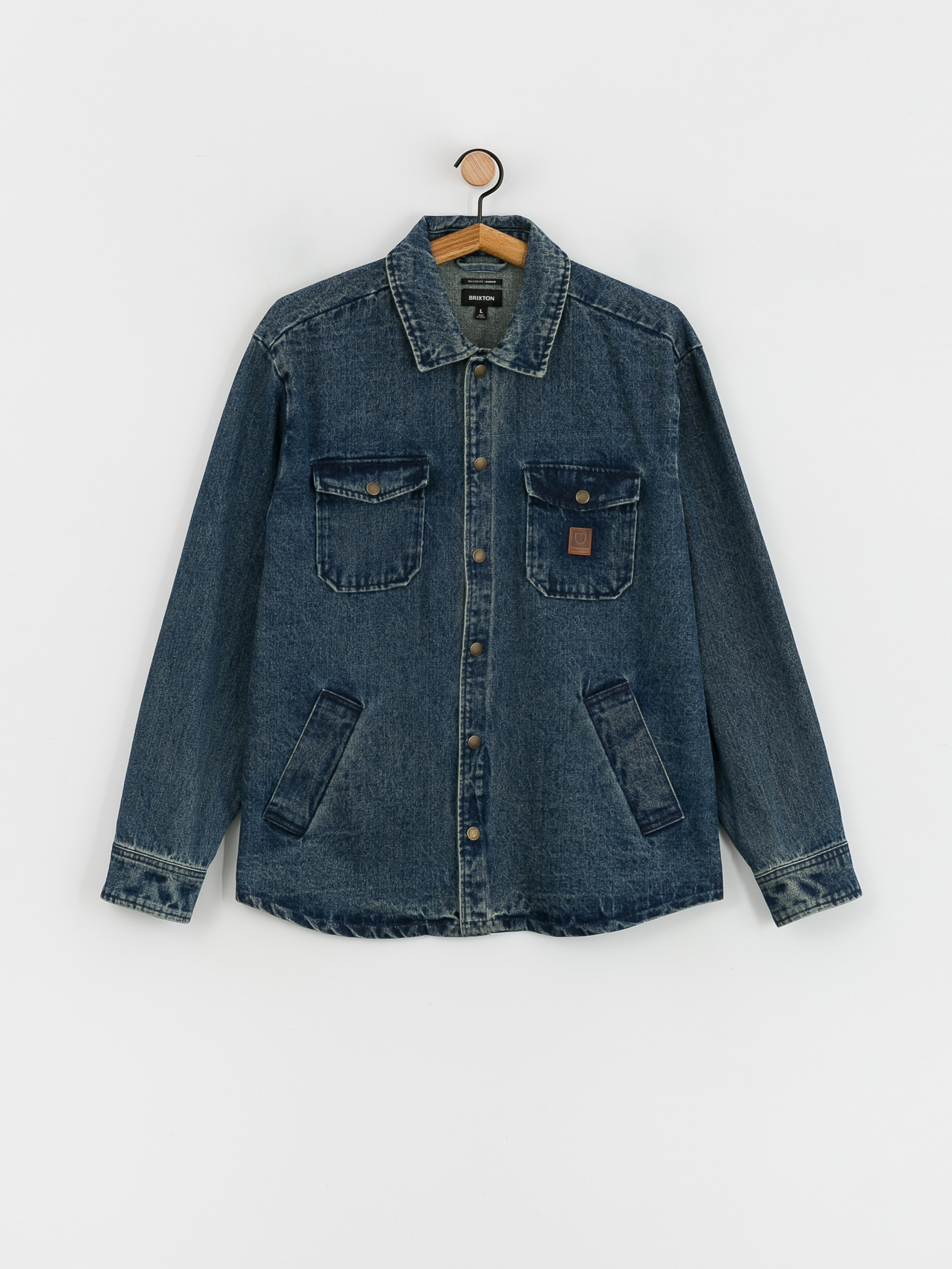 Brixton Durham Jacket (medium wash indigo)
