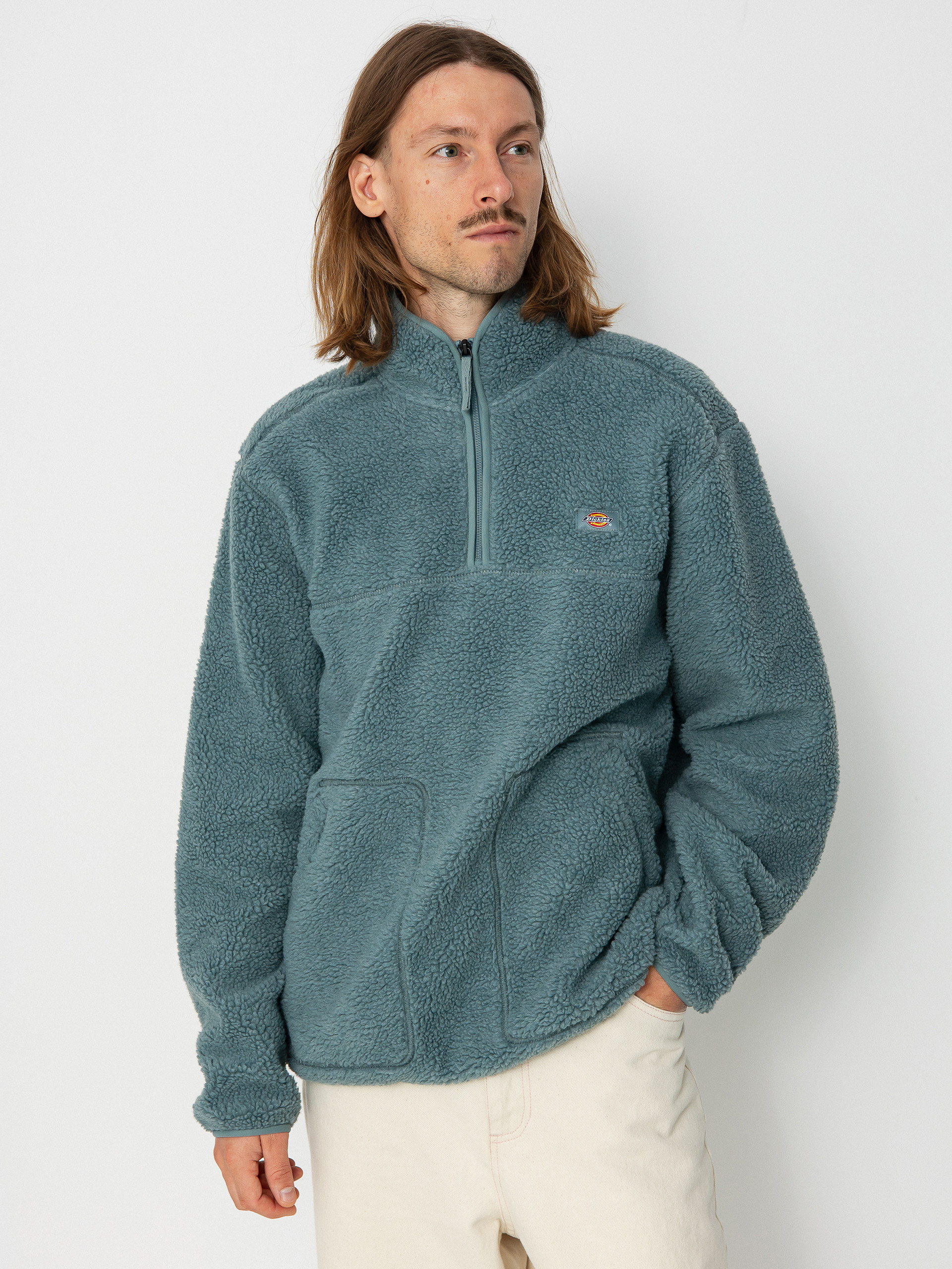 Mens Dickies Mount Hope Quarter Zip Fleece  (trooper)
