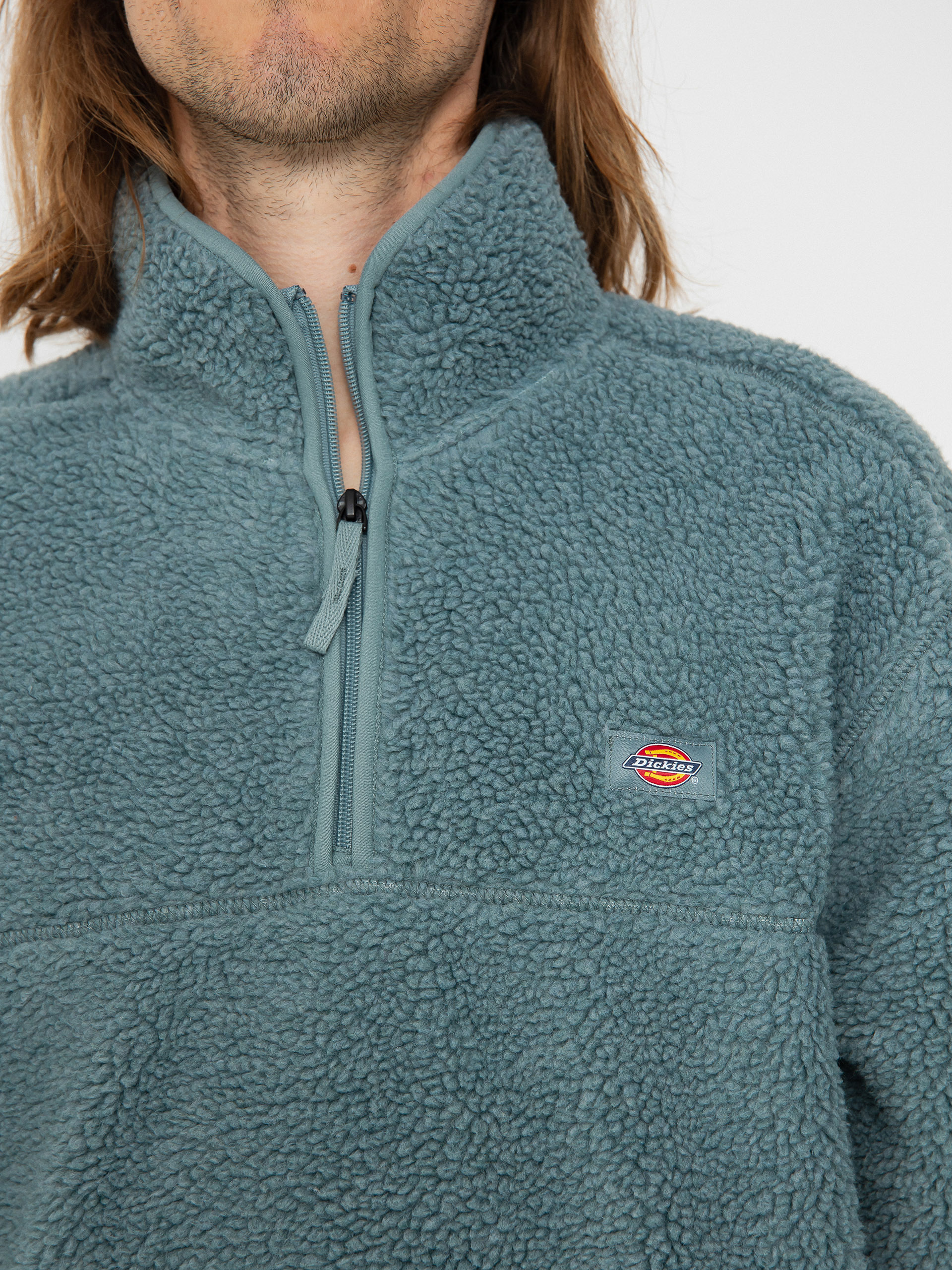 Mens Dickies Mount Hope Quarter Zip Fleece  (trooper)