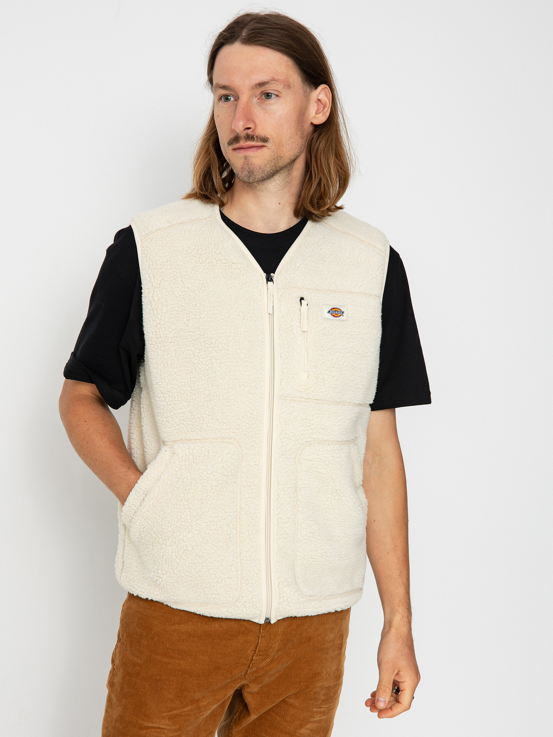 Stussy Fleece Vest (bone)