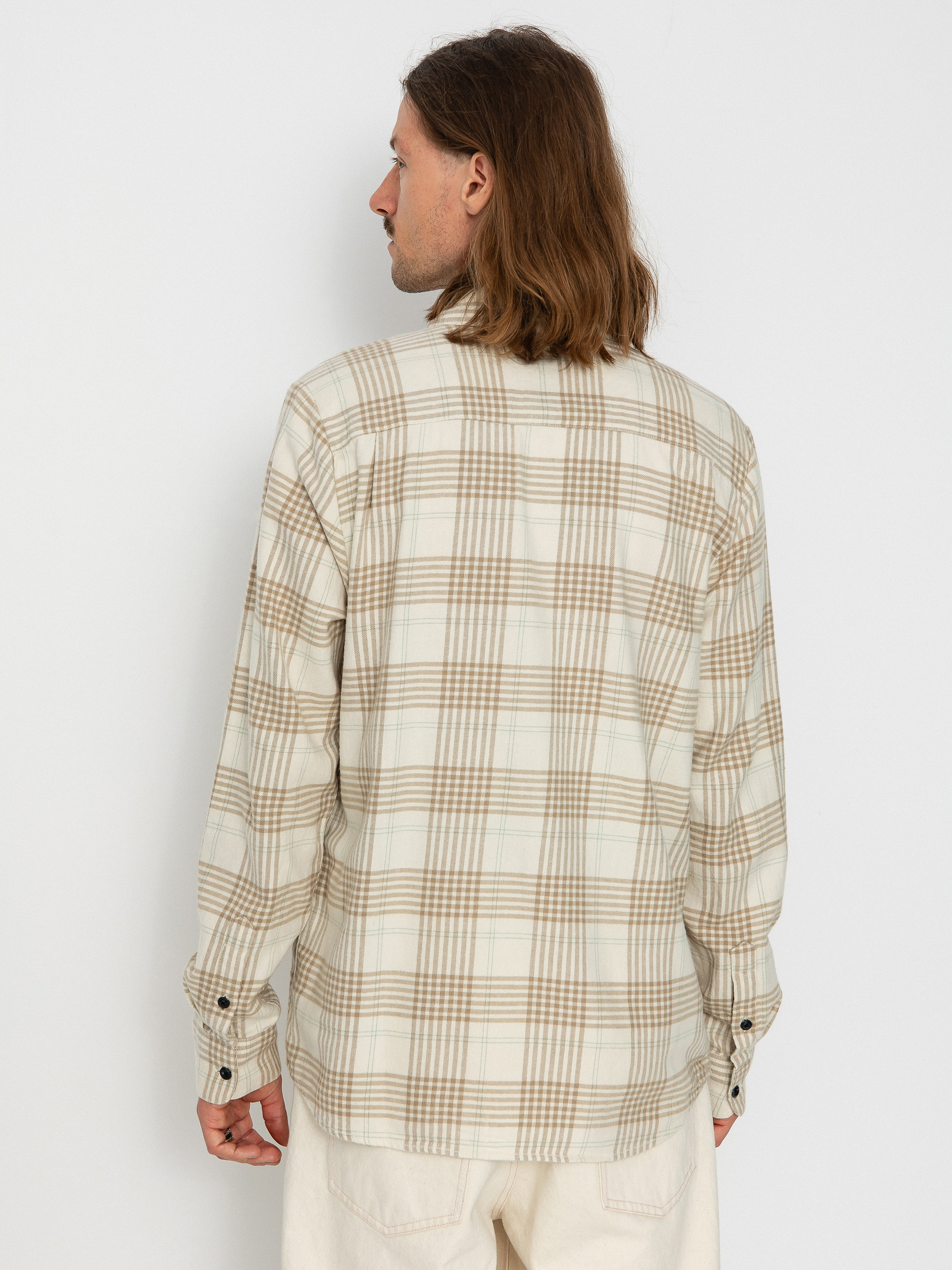 Volcom Caden Plaid Ls Shirt (dirty white)