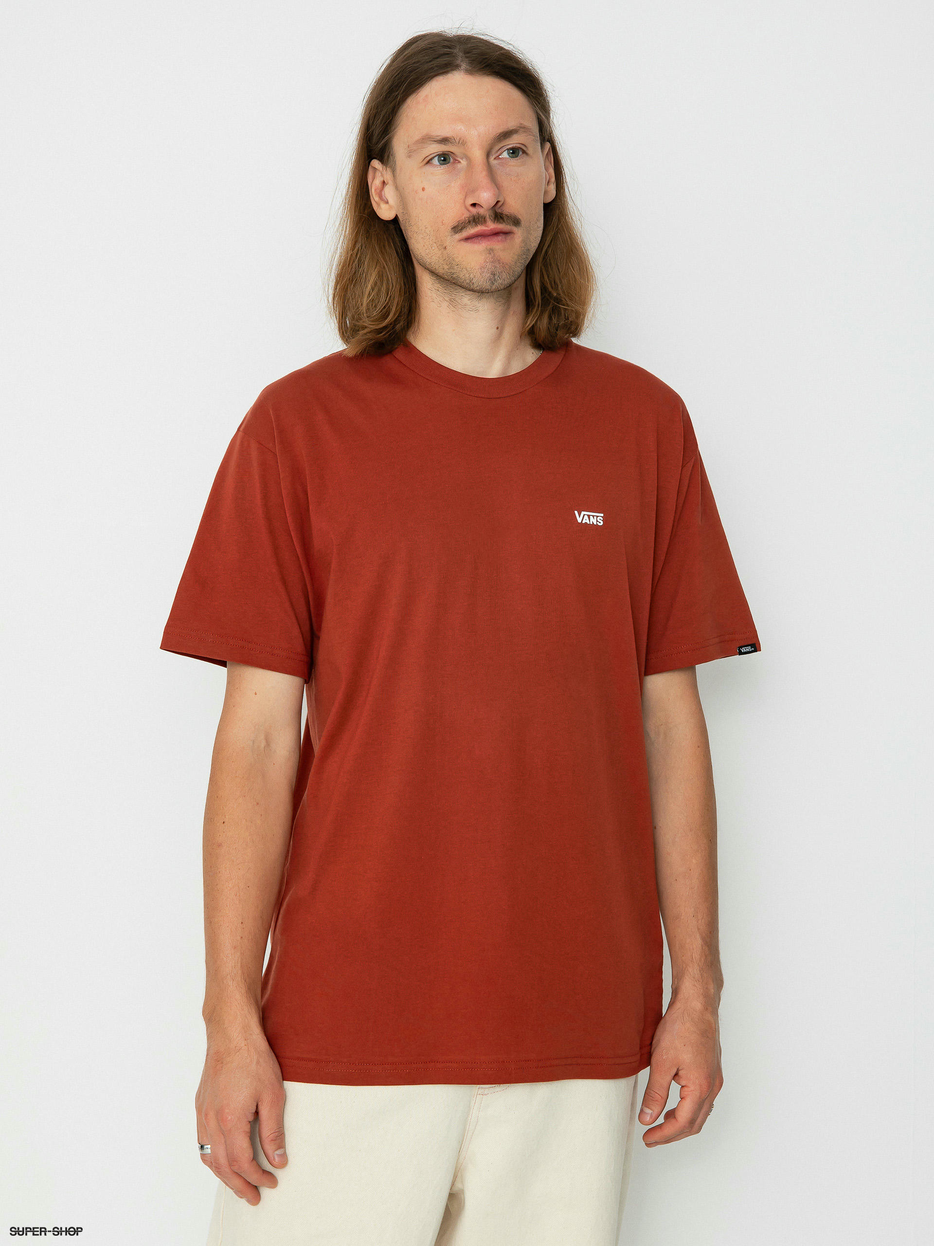 Vans t sale shirt white red