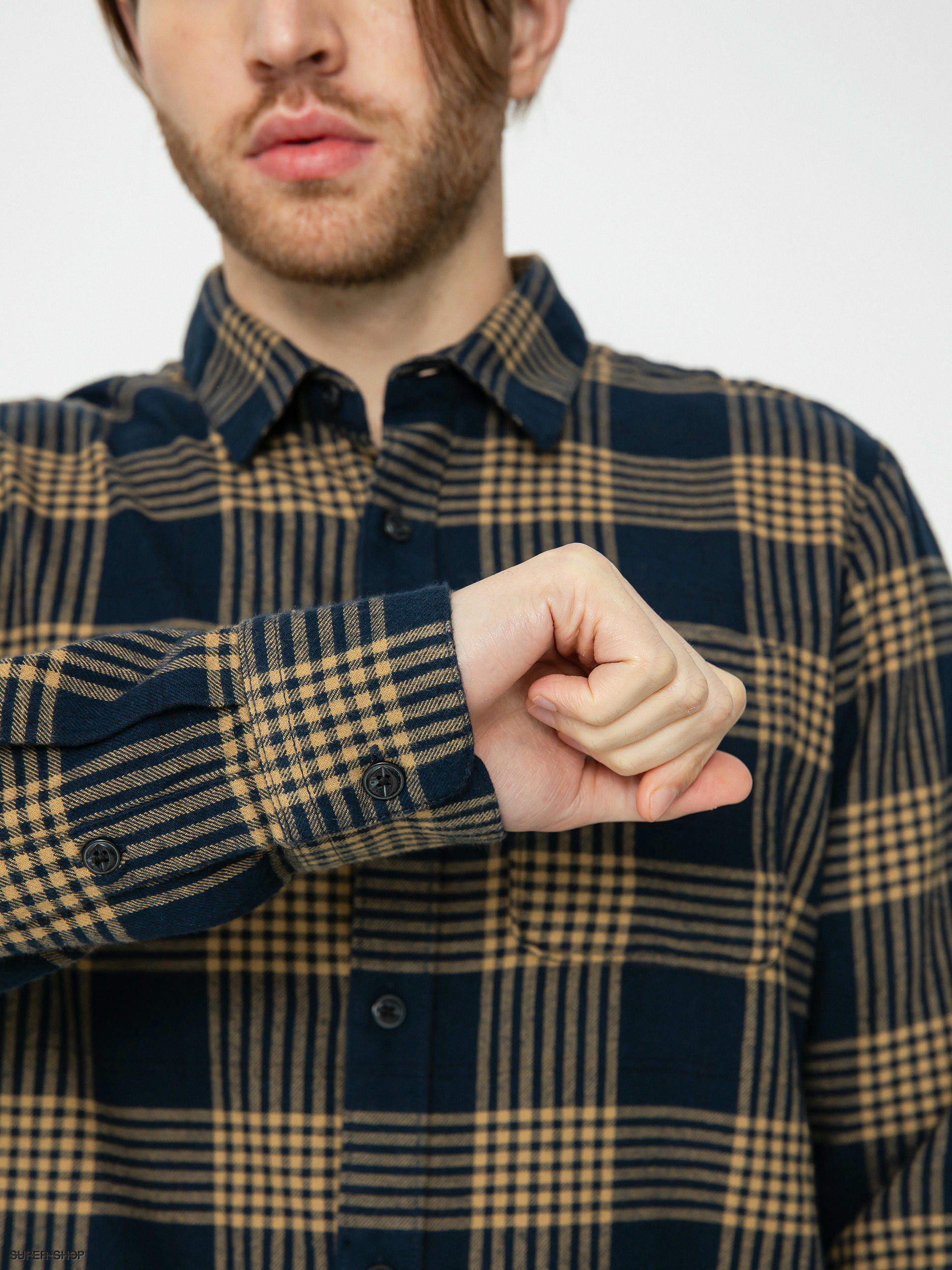 Volcom Caden Plaid Ls Shirt (navy)