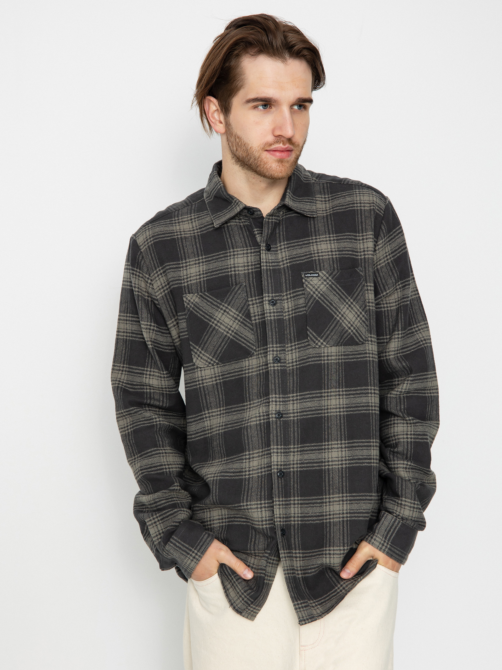 Volcom Tone Stone Ls Hemd (stealth)