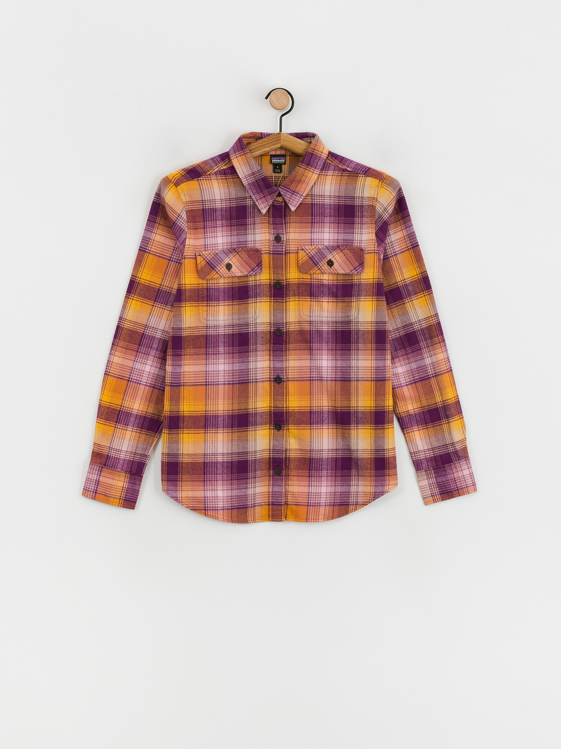 Patagonia Organic Cotton MW Fjord Flannel Shirt Wmn (sun rays/night plum)