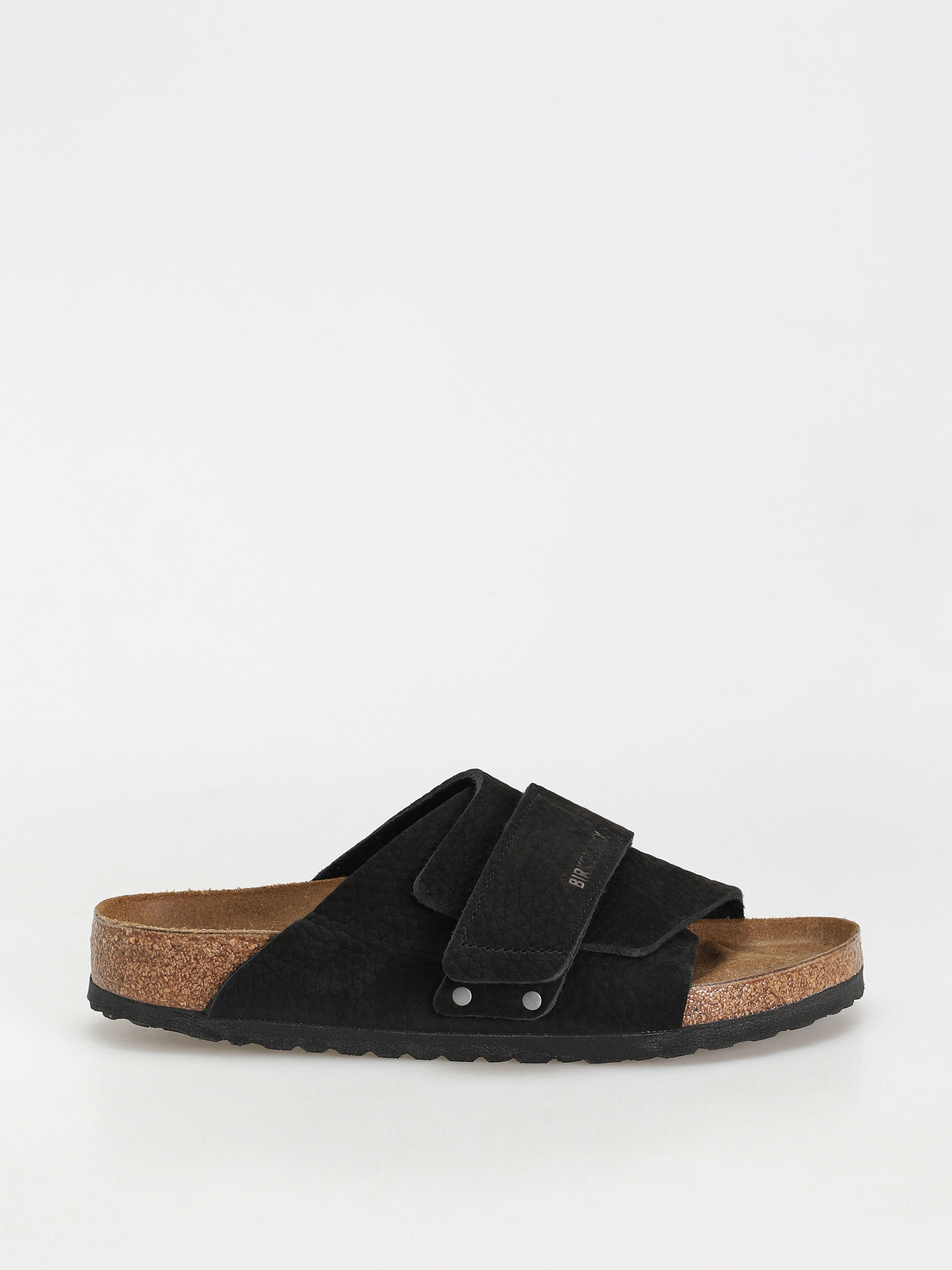 Birkenstock Kyoto Nubuck Leather Flip-flops (desert dust black)