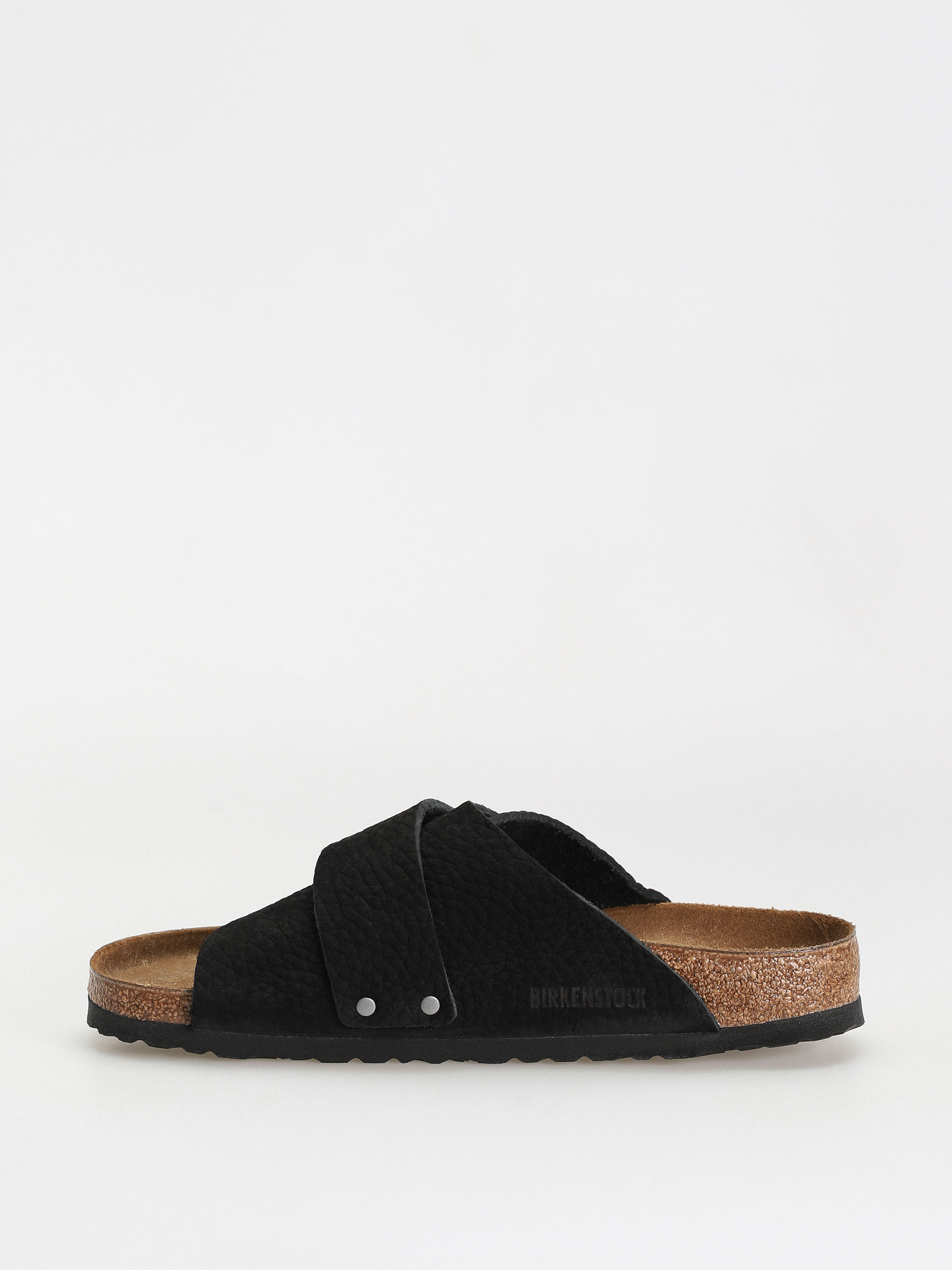 Birkenstock Kyoto Nubuck Leather Flip-flops (desert dust black)