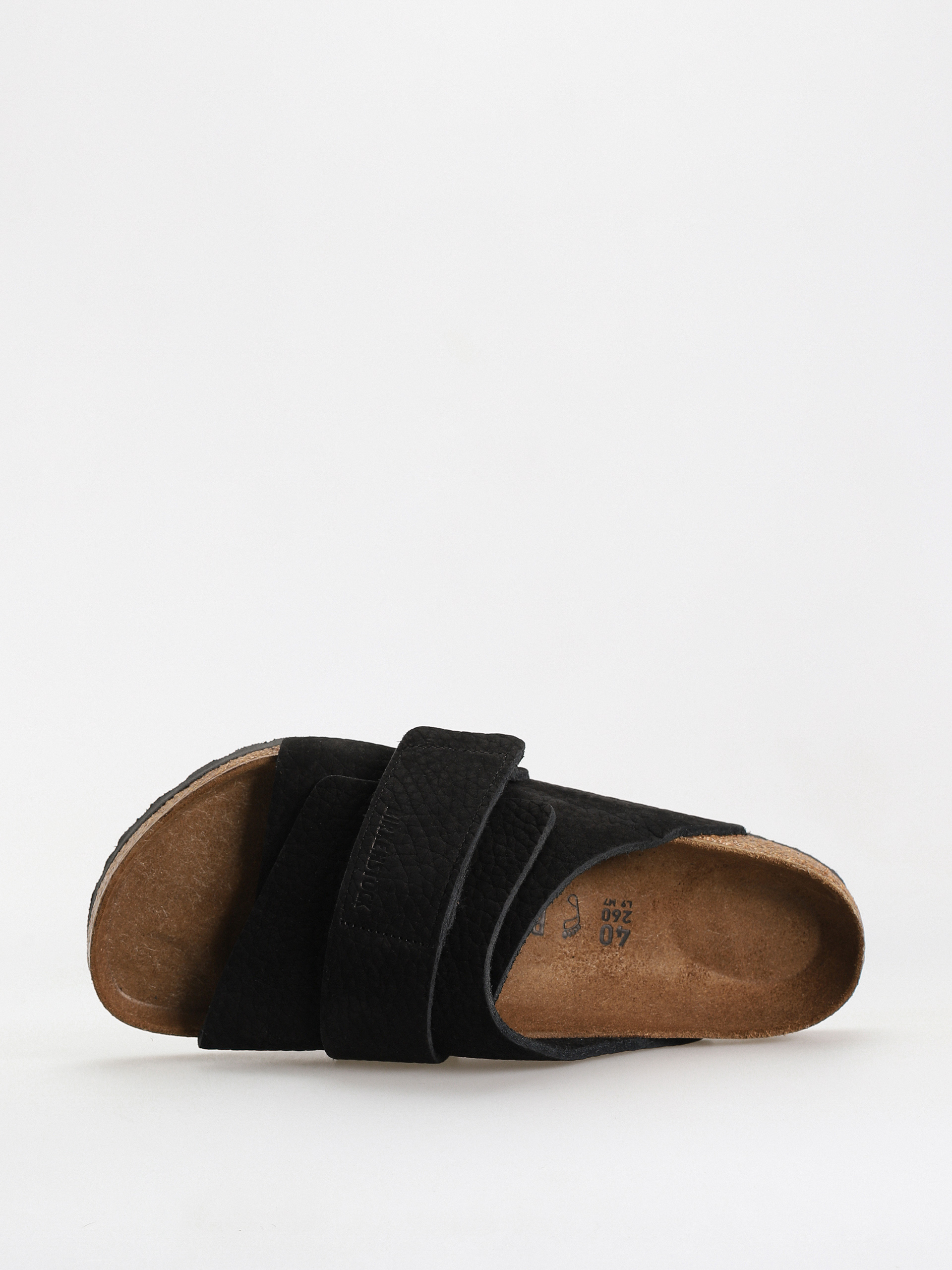 Birkenstock Kyoto Nubuck Leather Flip-flops (desert dust black)
