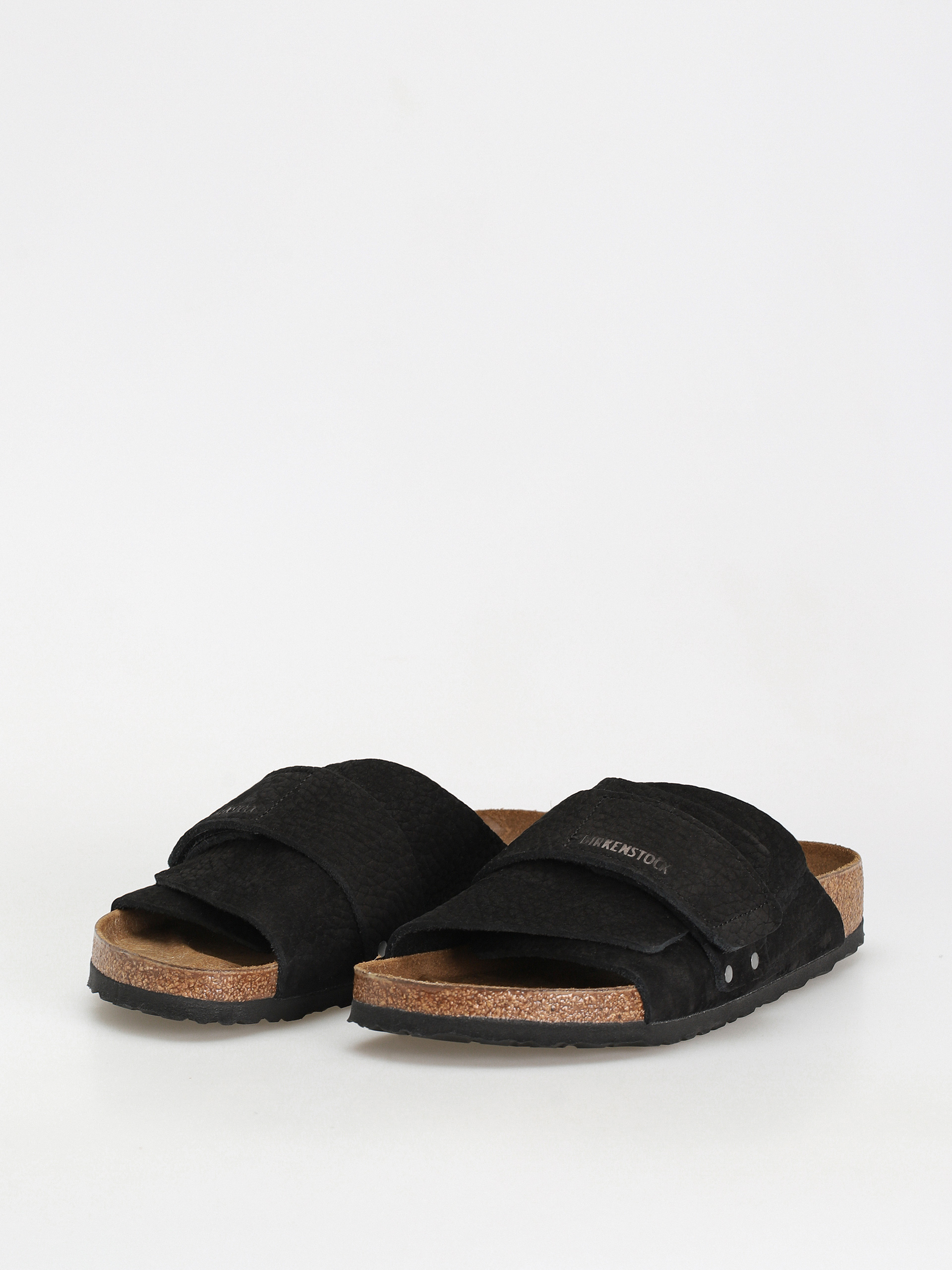 Birkenstock Kyoto Nubuck Leather Flip-flops (desert dust black)