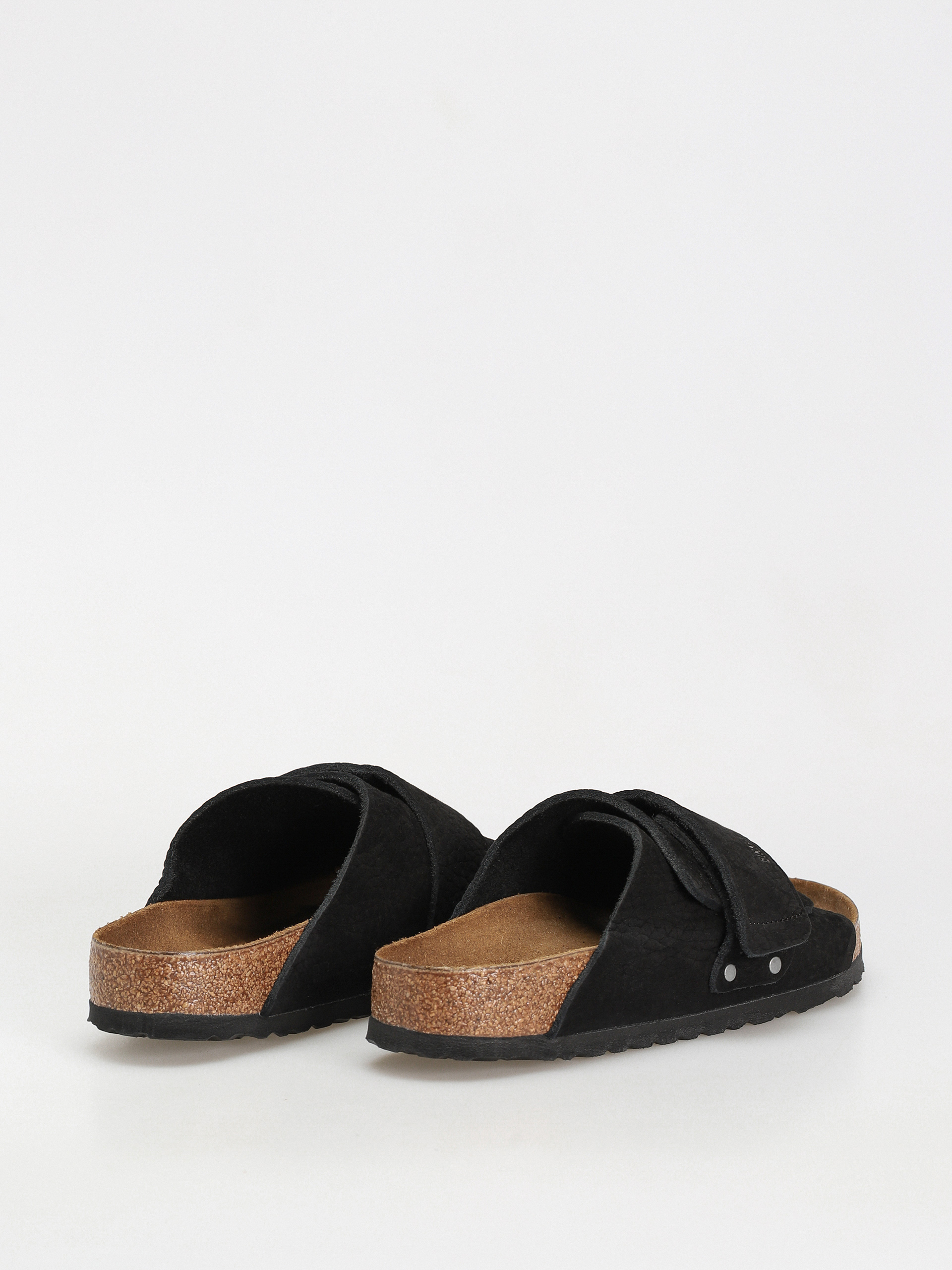 Birkenstock Kyoto Nubuck Leather Flip-flops (desert dust black)