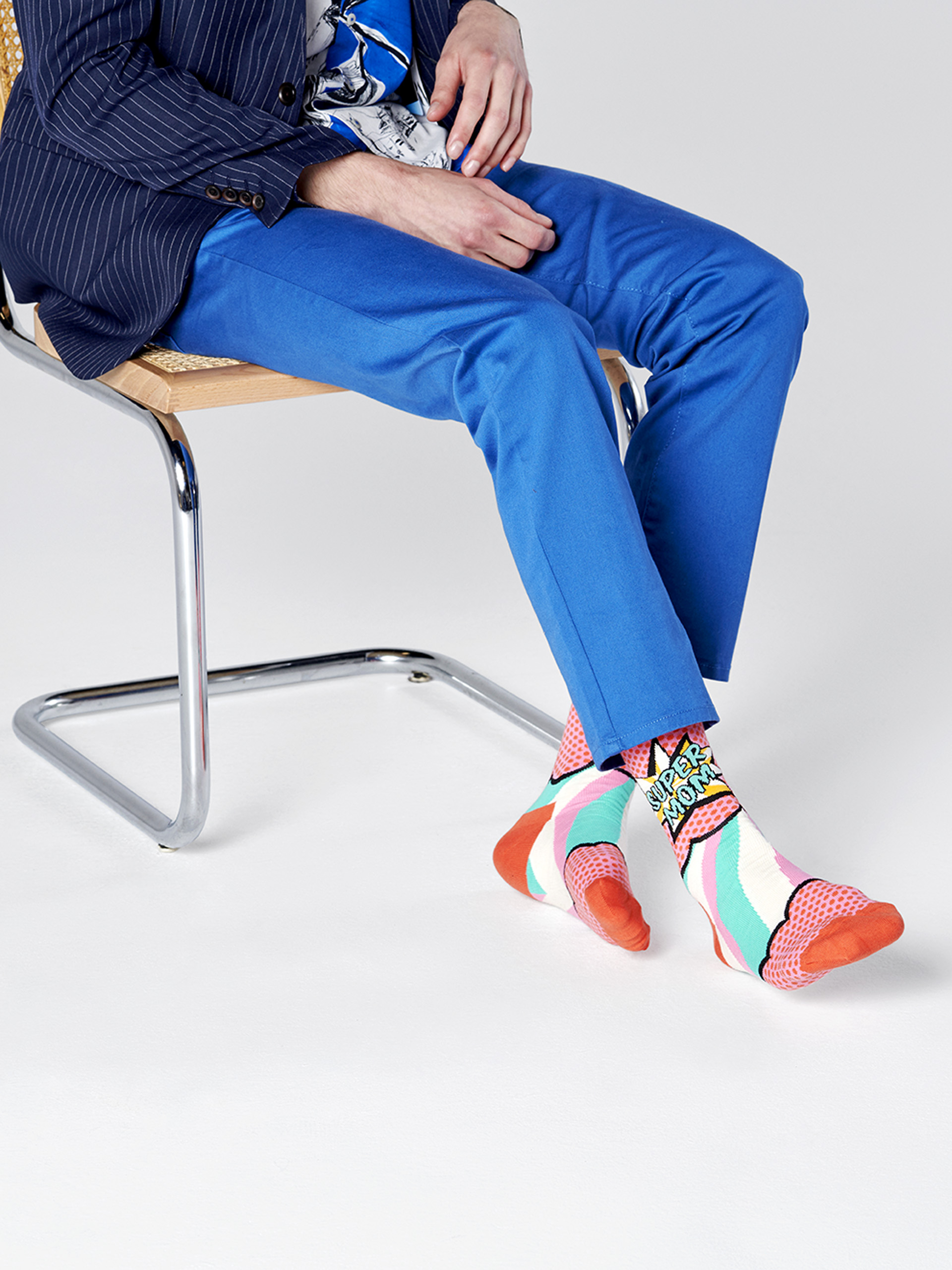 Happy Socks Super Mom Socks (pink)