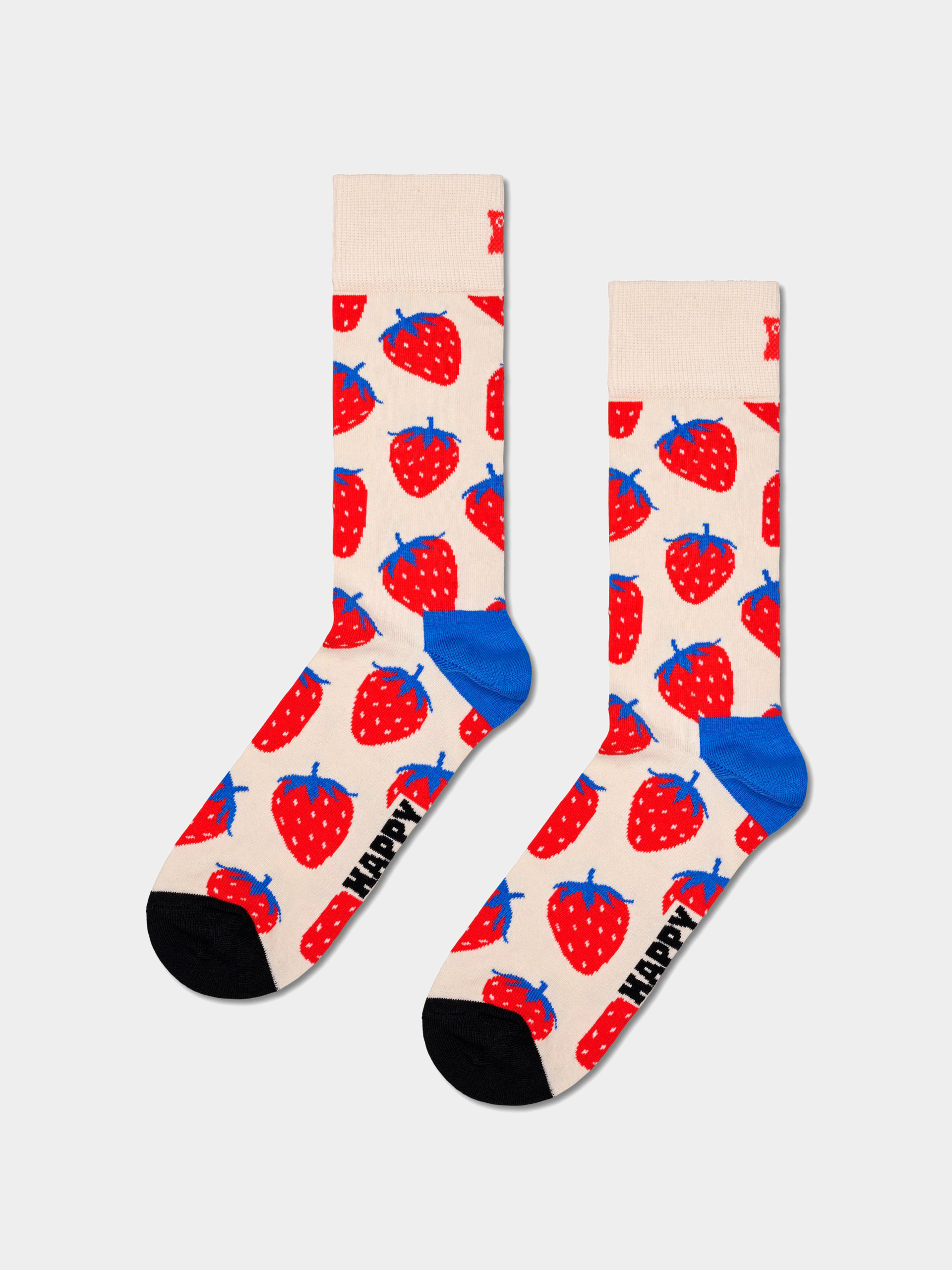 Happy Socks Strawberry Socken (white)