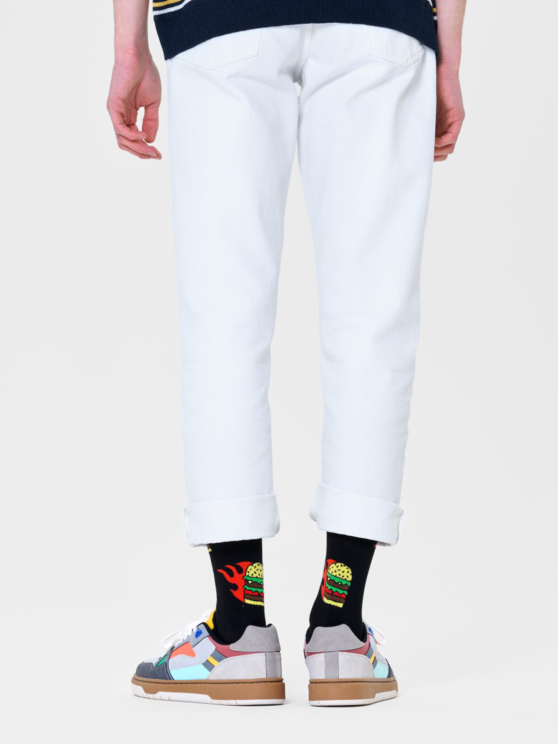 Happy Socks Flaming Burger Socks (black)