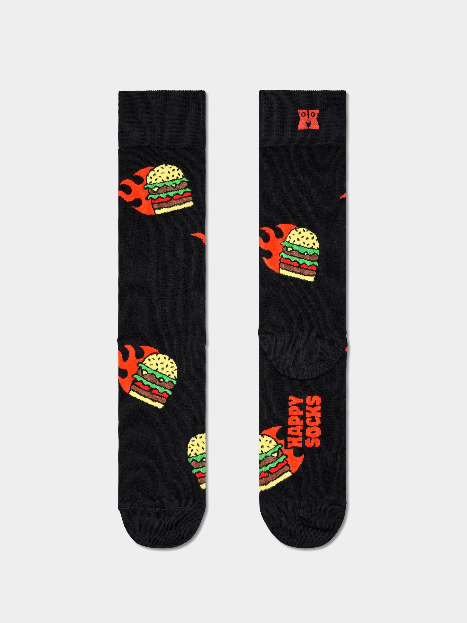 Happy Socks Flaming Burger Socks (black)