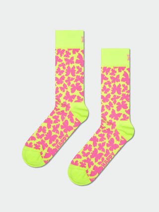 Happy Socks Butterfly Socken (pink neon)