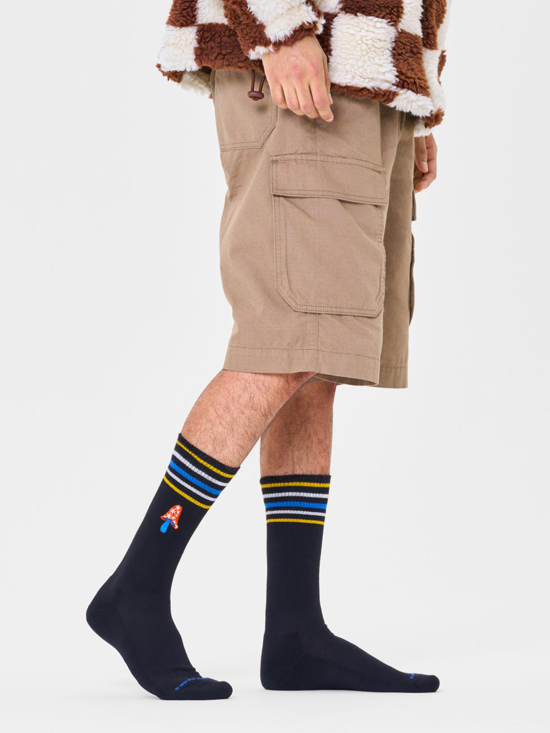 Happy Socks Fungi's Gonna Funky Crew Socken (black)