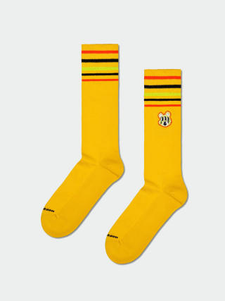 Happy Socks Bear With Me Crew Socks (yellow)