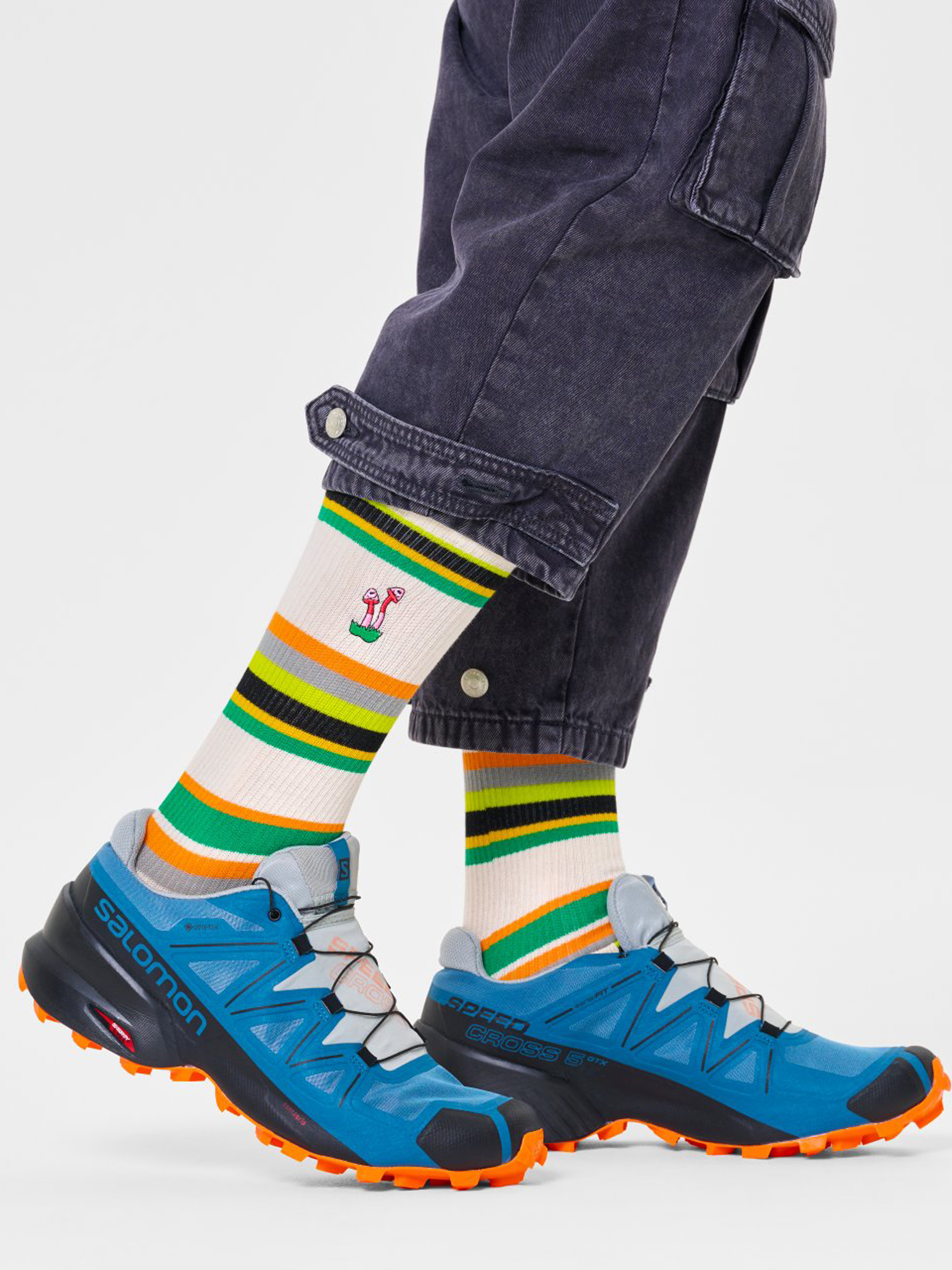 Happy Socks Always Grow Crew Socks beige (wall)