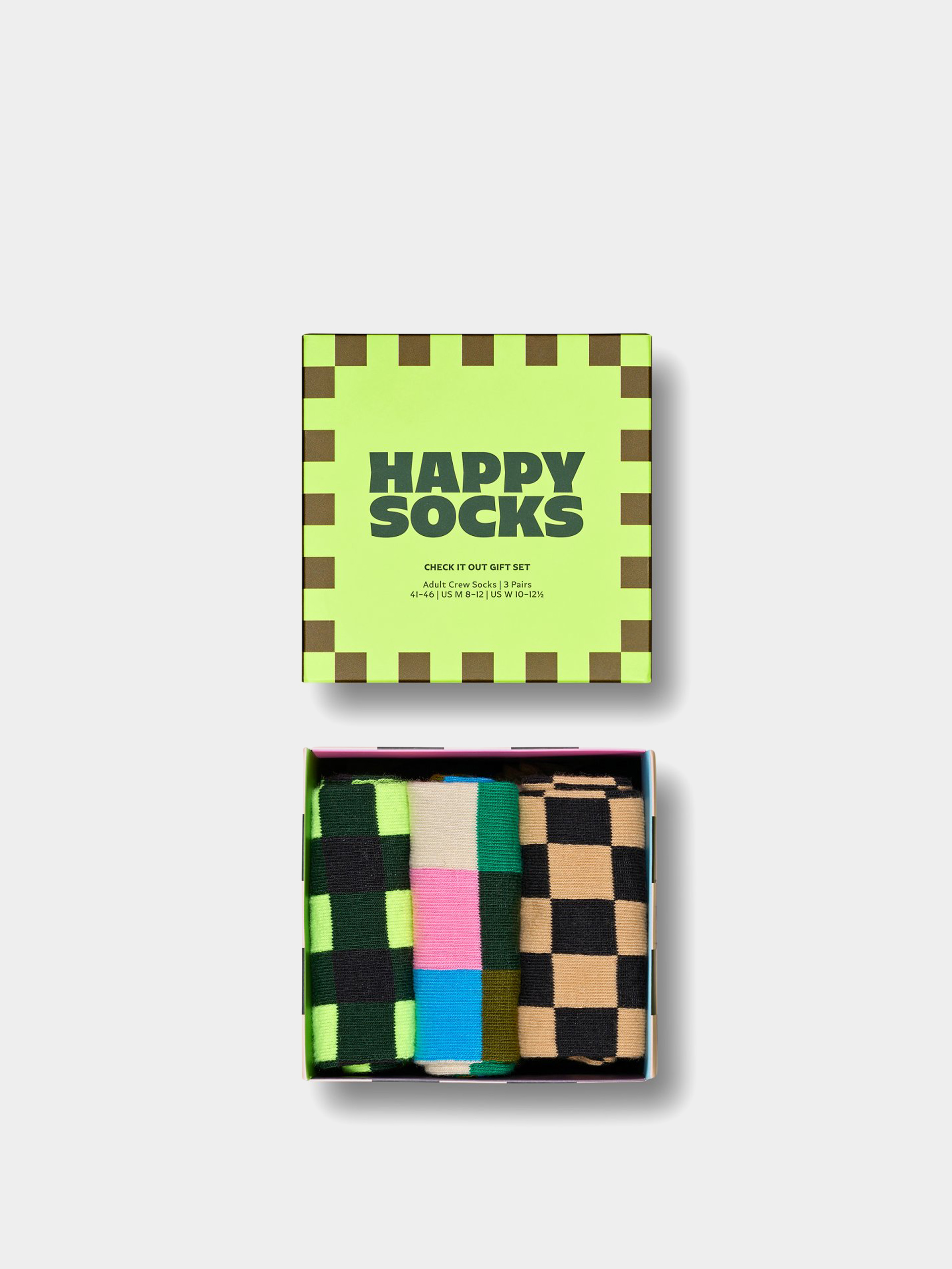 Happy Socks 3 Pack Check It Outs Gift Set Socks (multi)