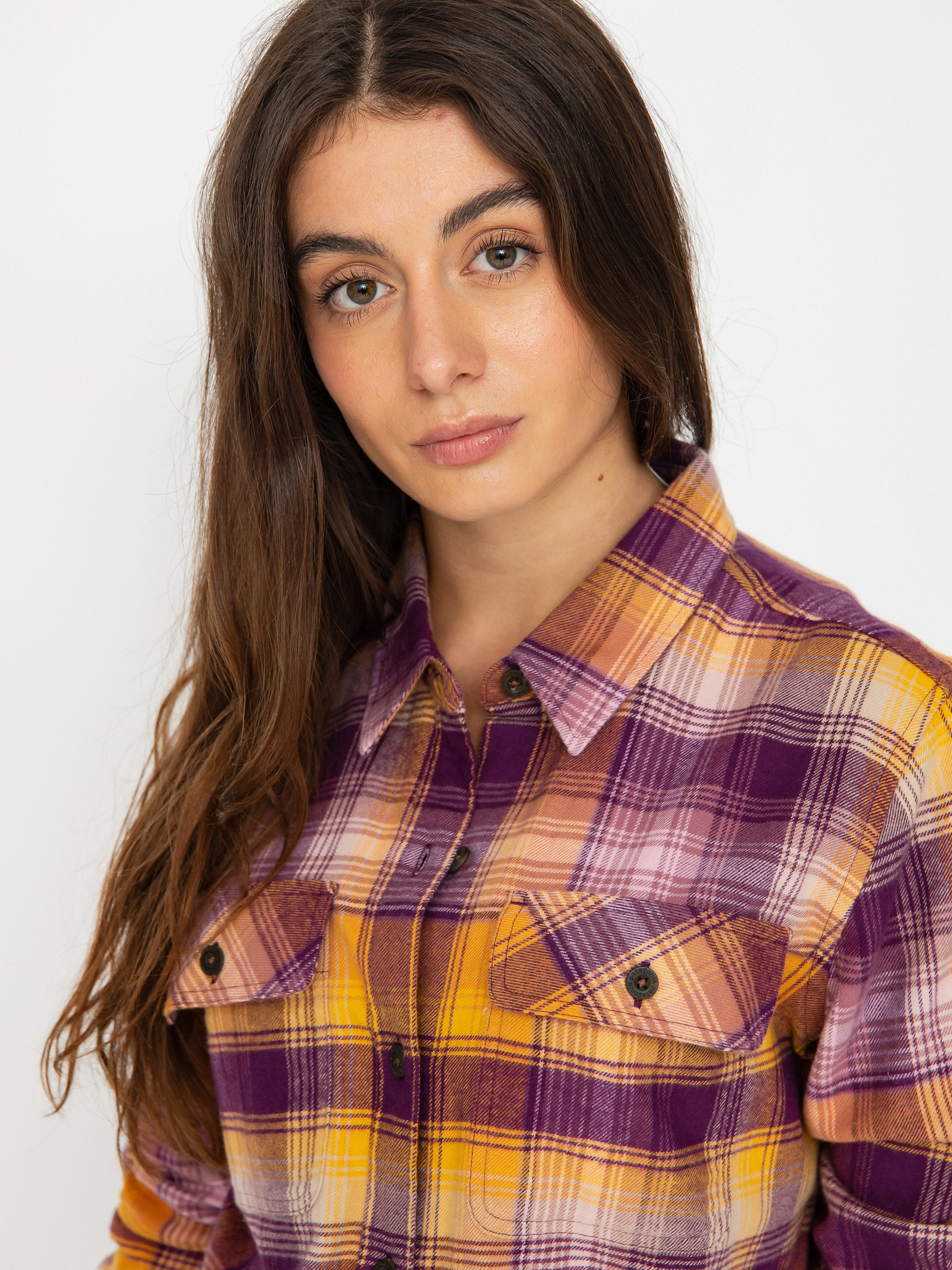 Patagonia Organic Cotton MW Fjord Flannel Shirt Wmn (sun rays/night plum)