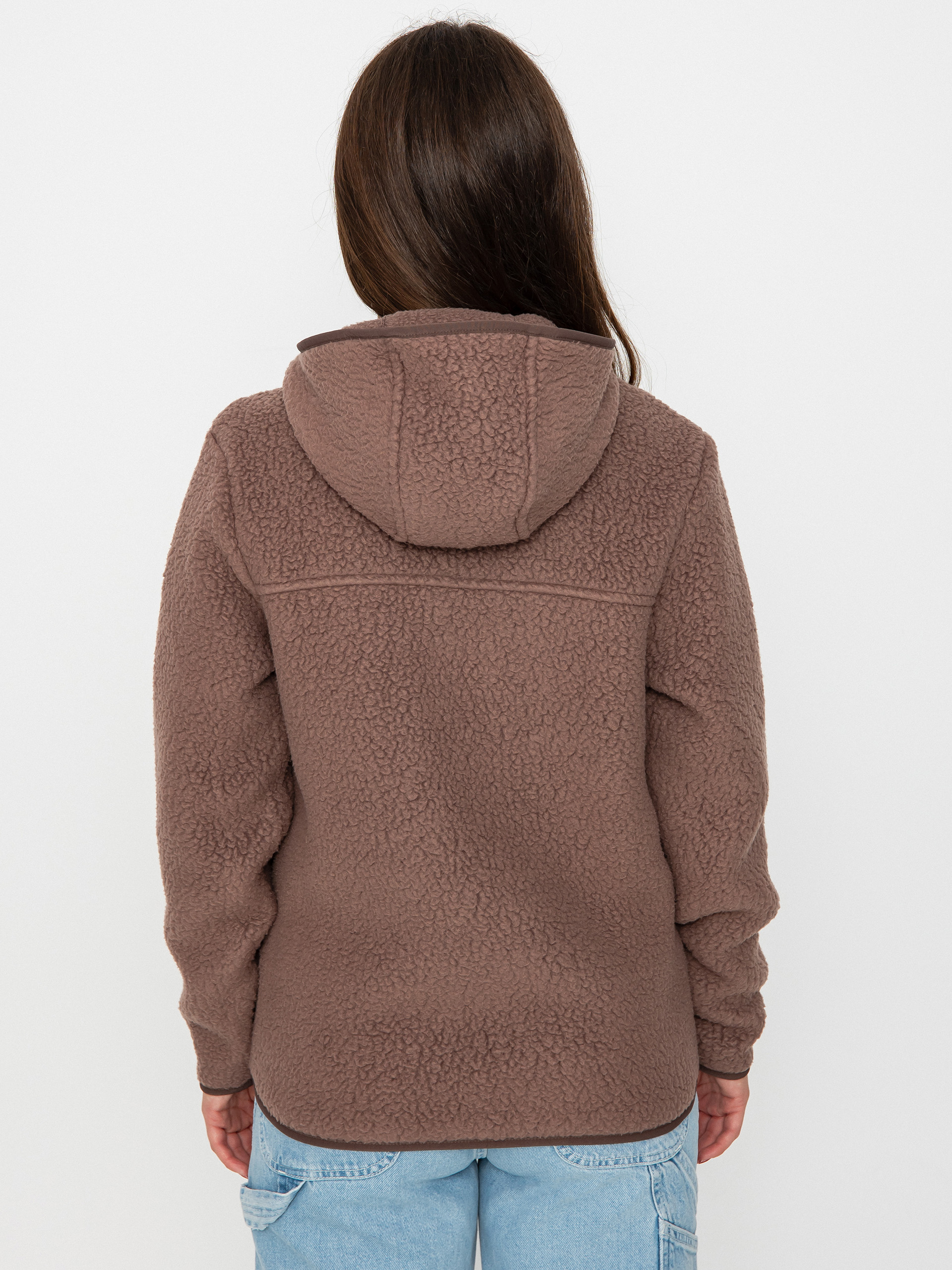 Pile hooded clearance top