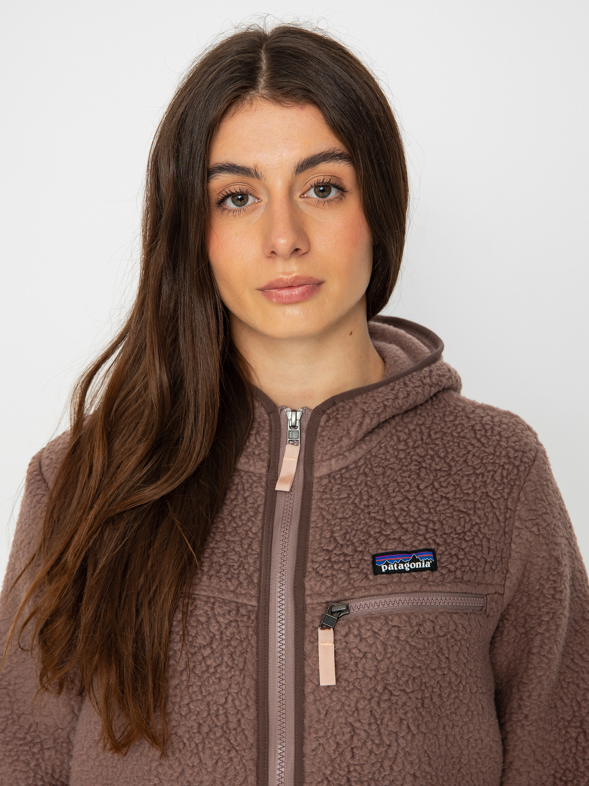 Patagonia Retro Pile Hoody Fleece jacke Wmn Braun (dusky brown)