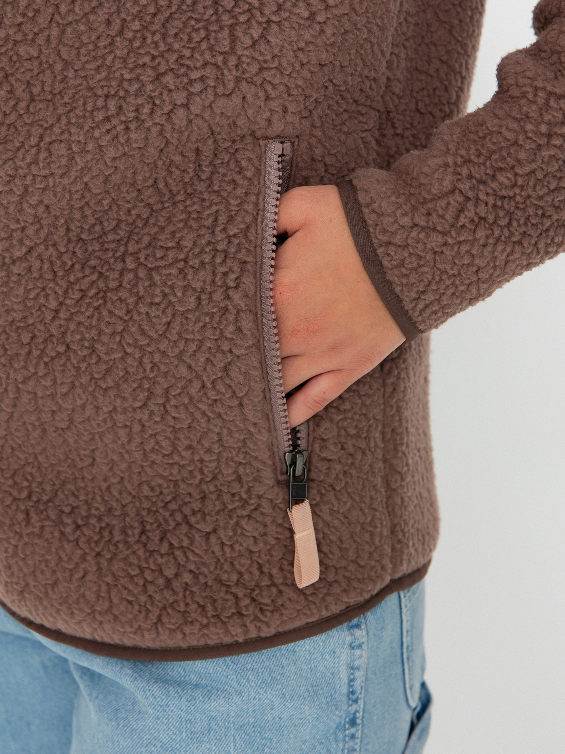 Womens Patagonia Retro Pile Hoody Fleece (dusky brown)