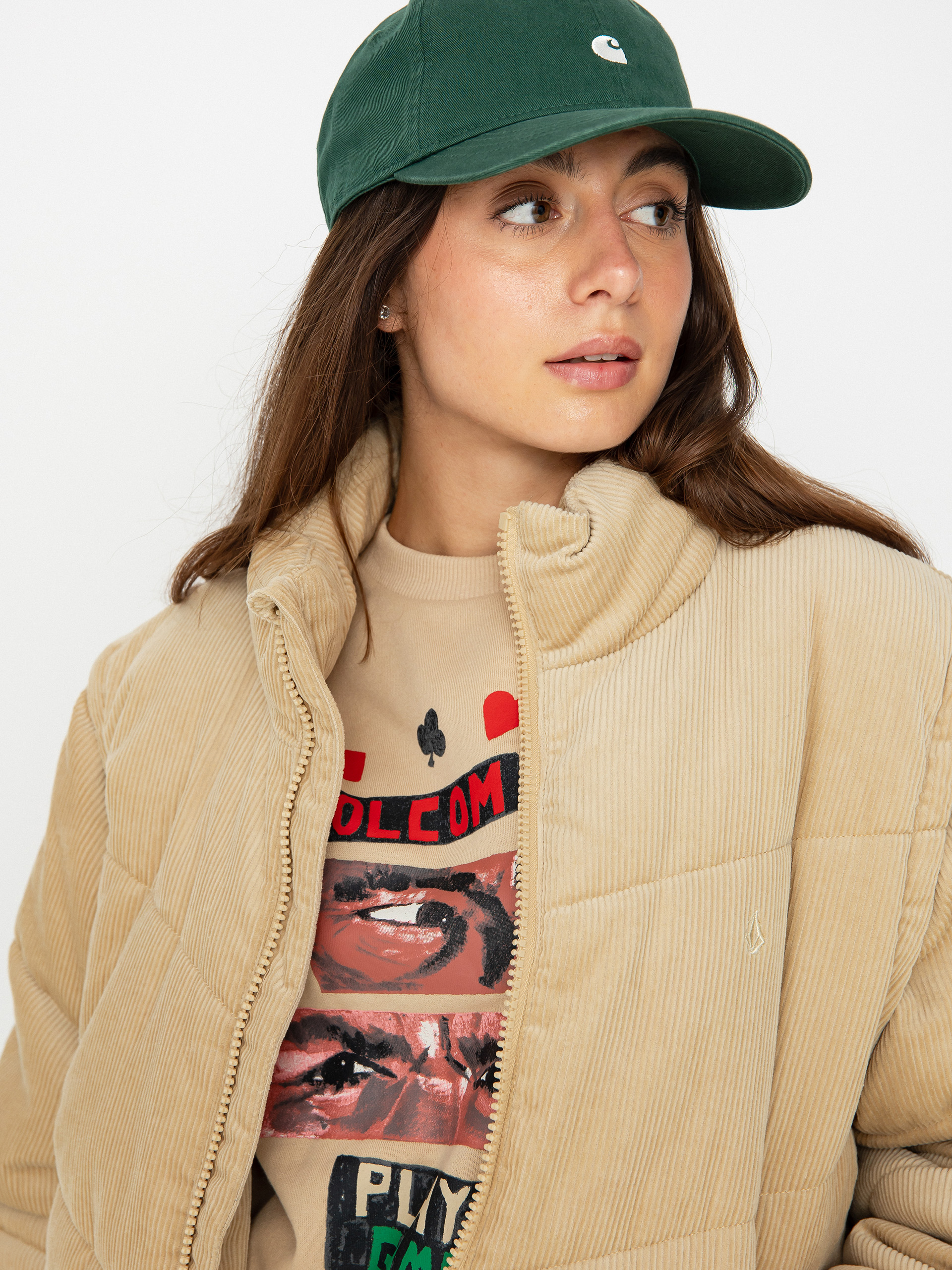 Volcom Cord'N Puff Jacke Wmn (khaki)