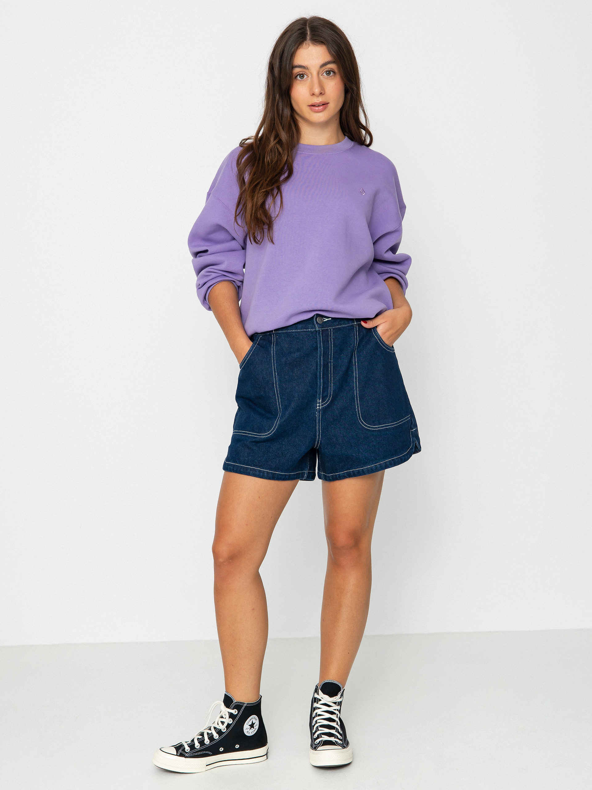 Volcom Stone Heart II Crew Sweatshirt Wmn (paisley purple)