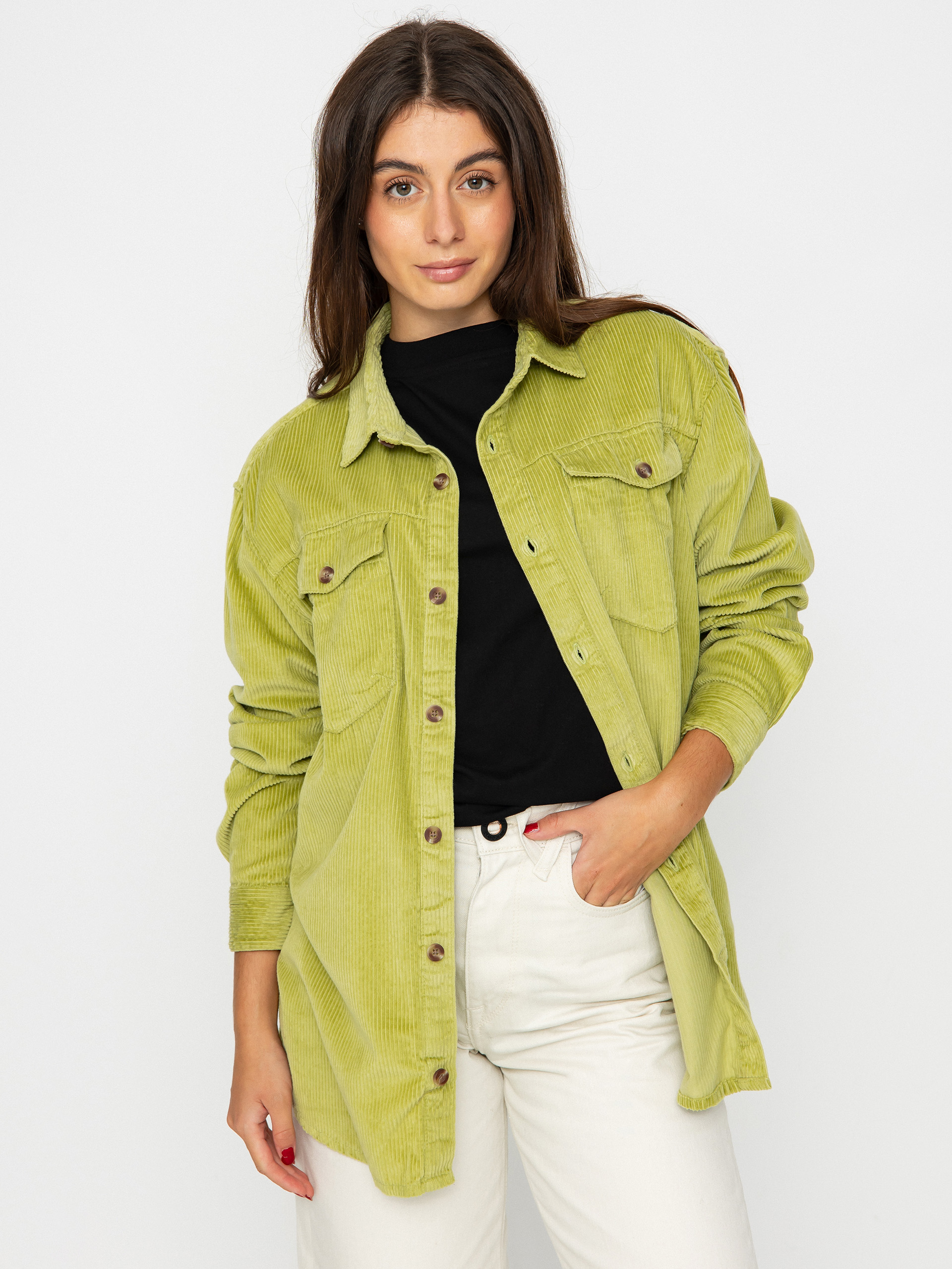Roxy Let It Go Cord Shirt Wmn (fern)