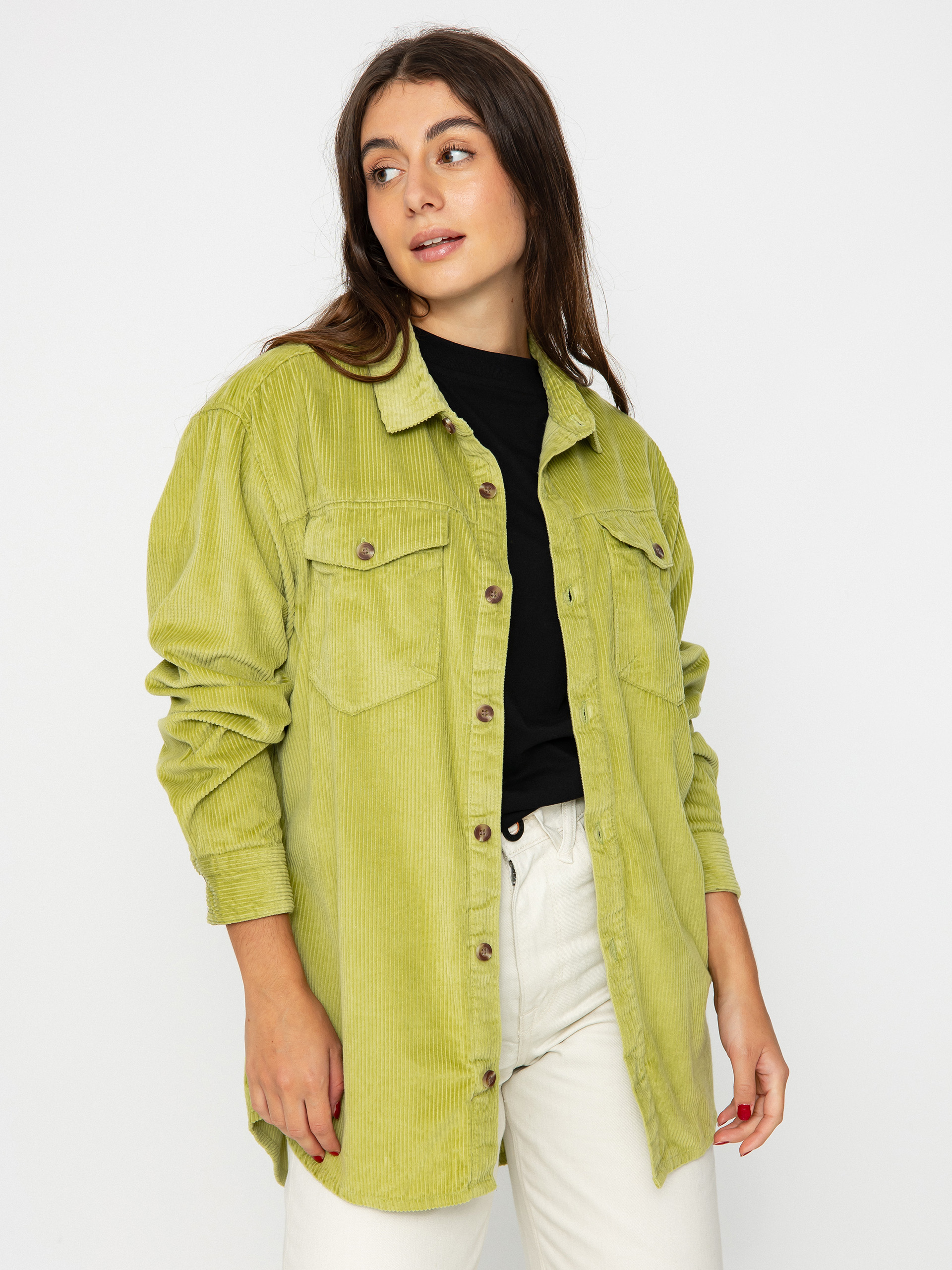 Roxy Let It Go Cord Shirt Wmn (fern)