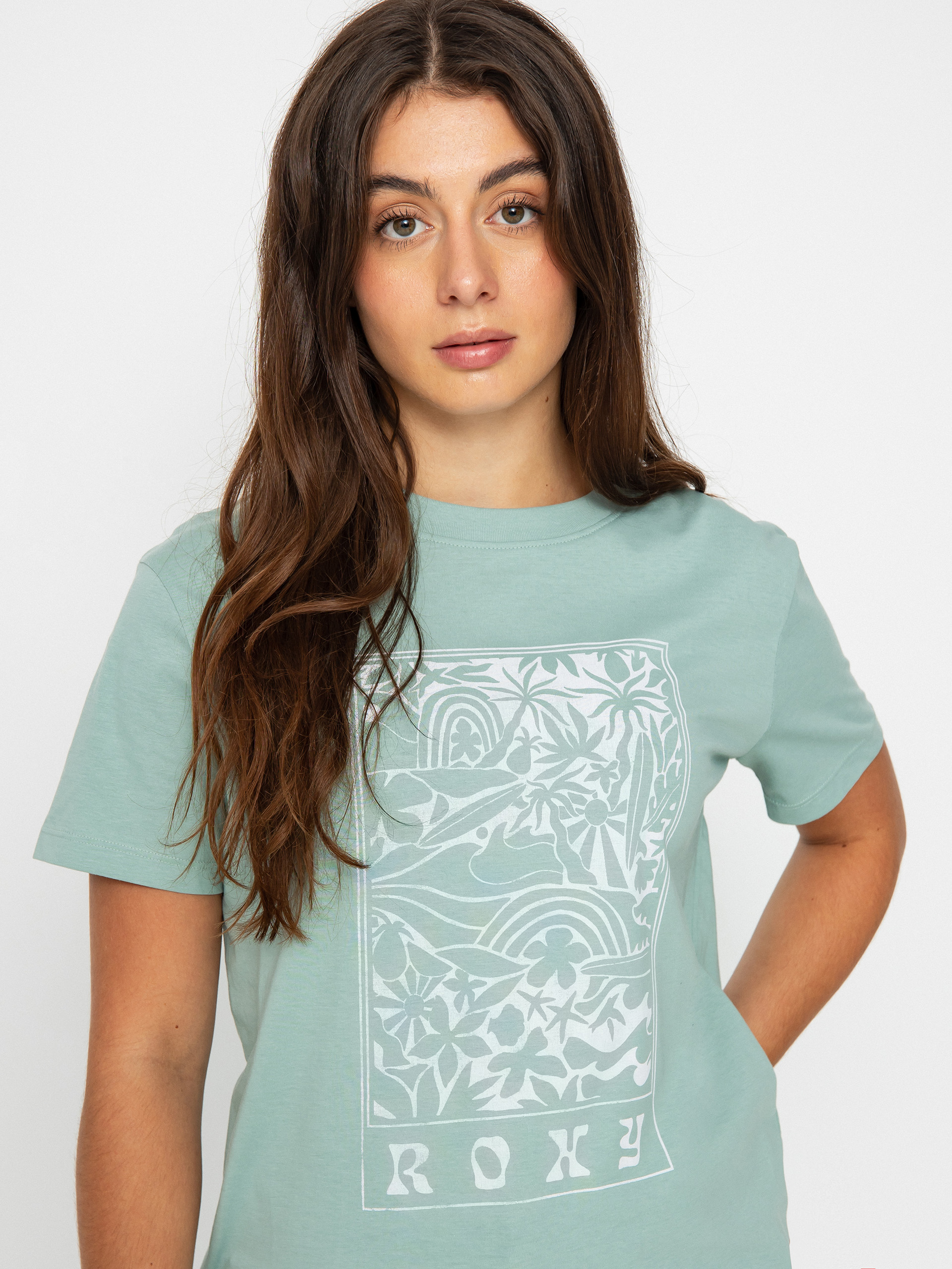 Roxy The Beach Sand T-shirt Wmn (blue surf)