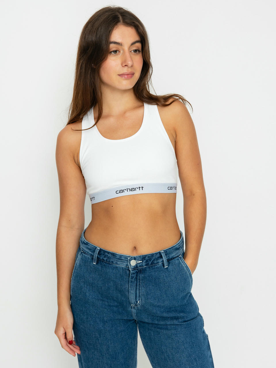 Carhartt WIP Top Script Racer Tank Unterwäsche Wmn (white)