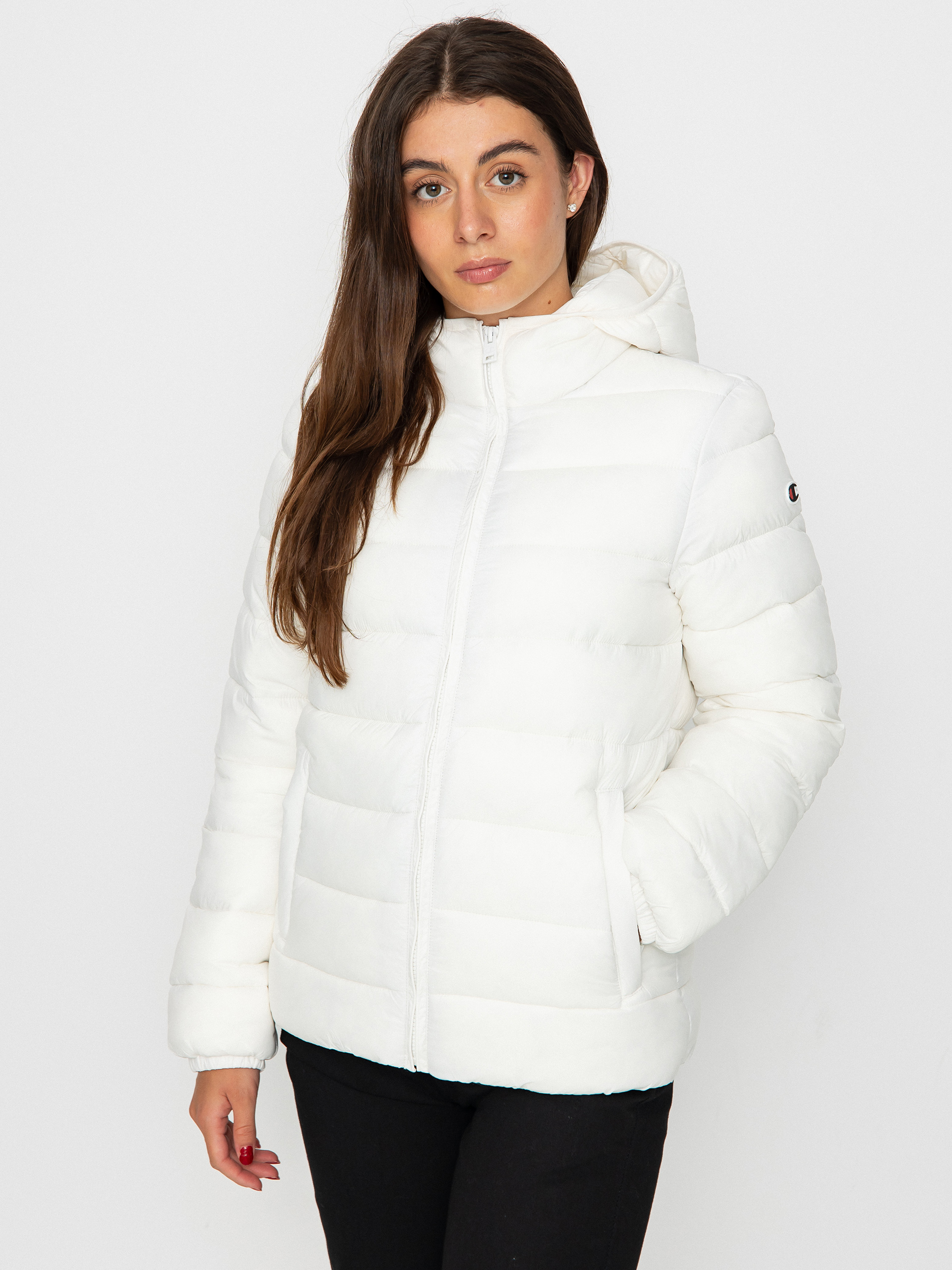 Champion Legacy Hooded Polyfilled Jacket 116867 Jacket Wmn white