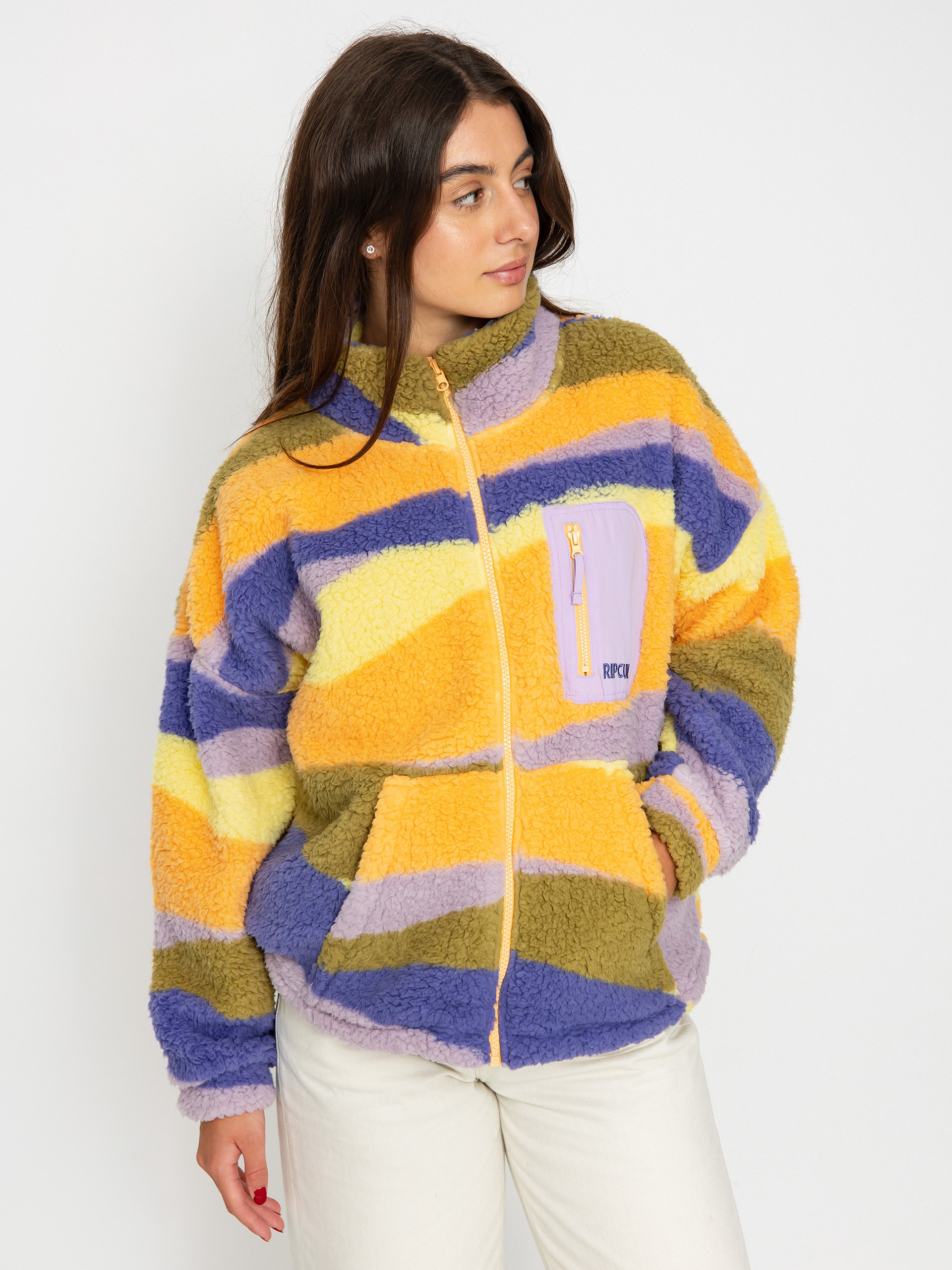 Womens Rip Curl Sunrise Wavy Fleece (multicolor)