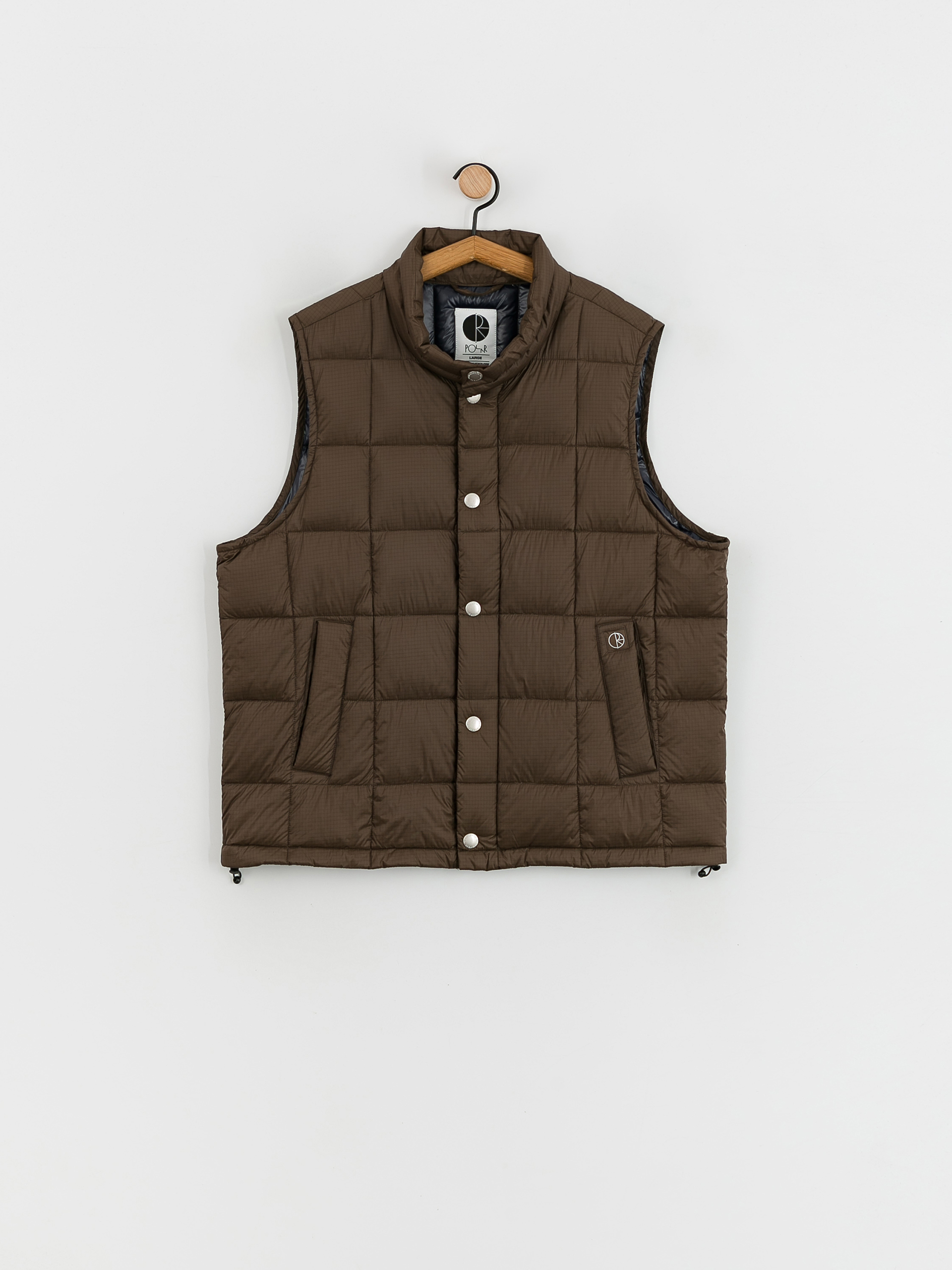 Polar Skate Lightweight Puffer Vest Weste (brown)