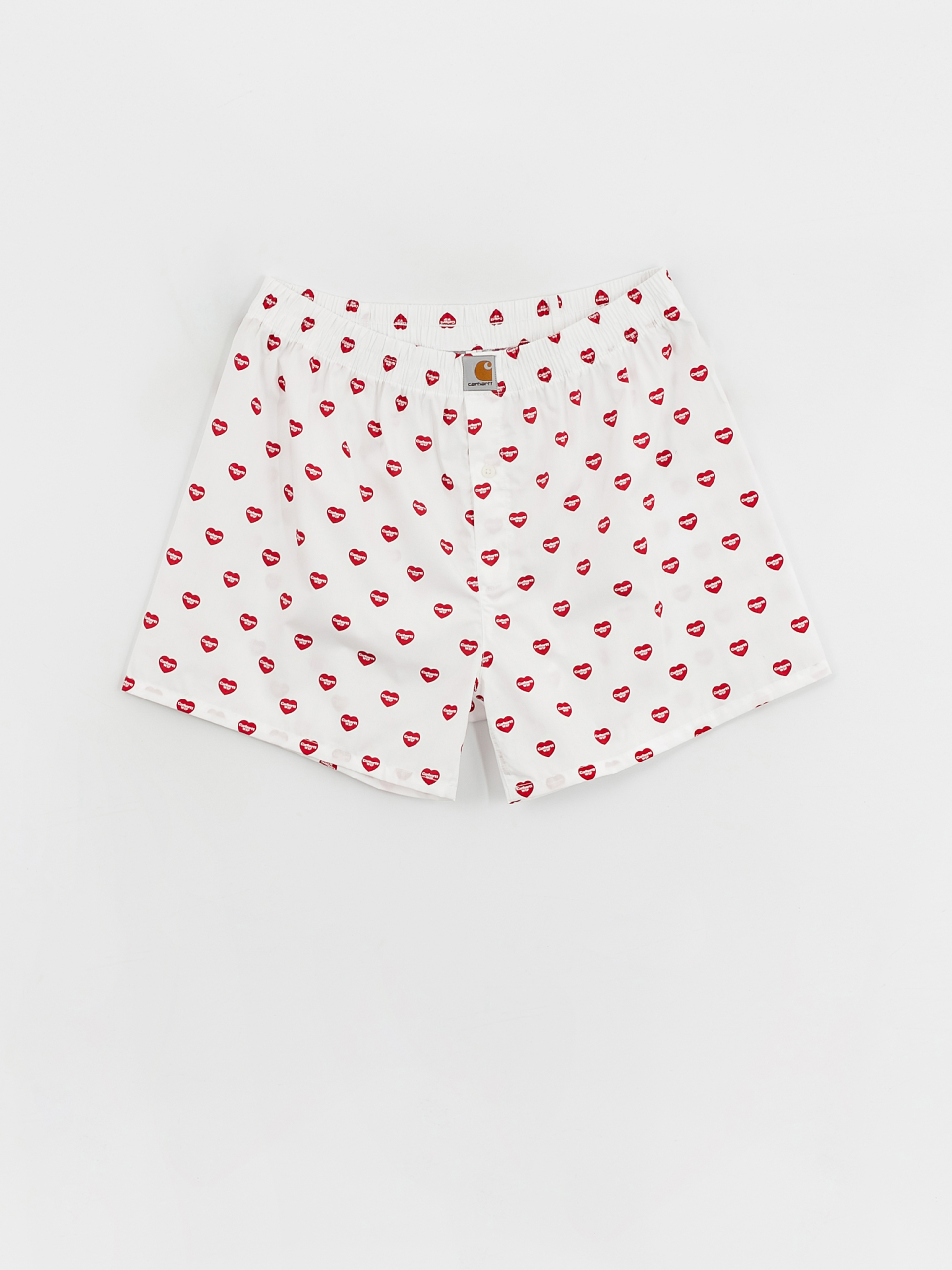 Carhartt WIP Bokserki Cotton Boxer Unterwäsche (heart print white)