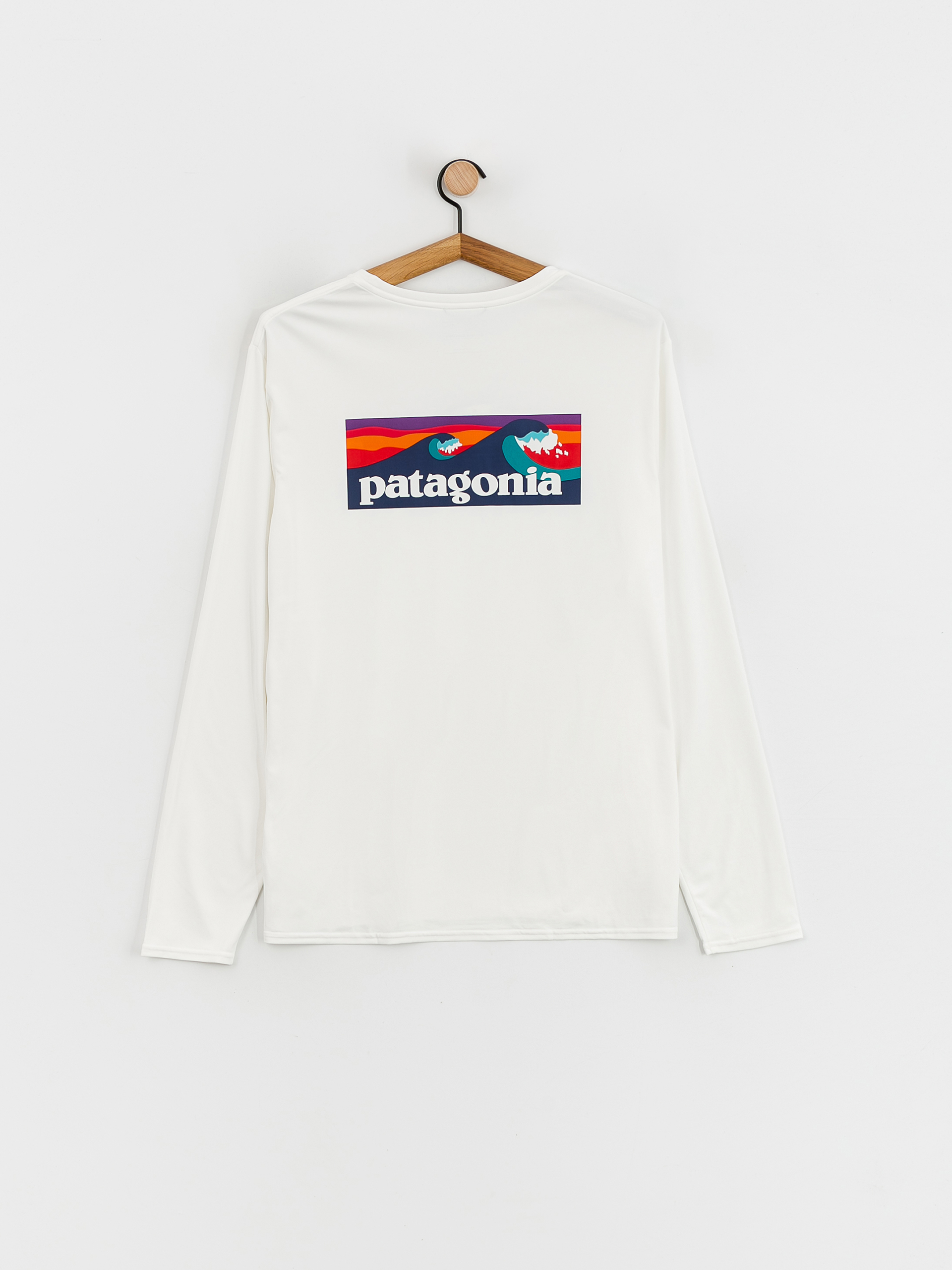 Patagonia Cap Cool Daily Graphic Waters Longsleeve (boardshort logo/white)