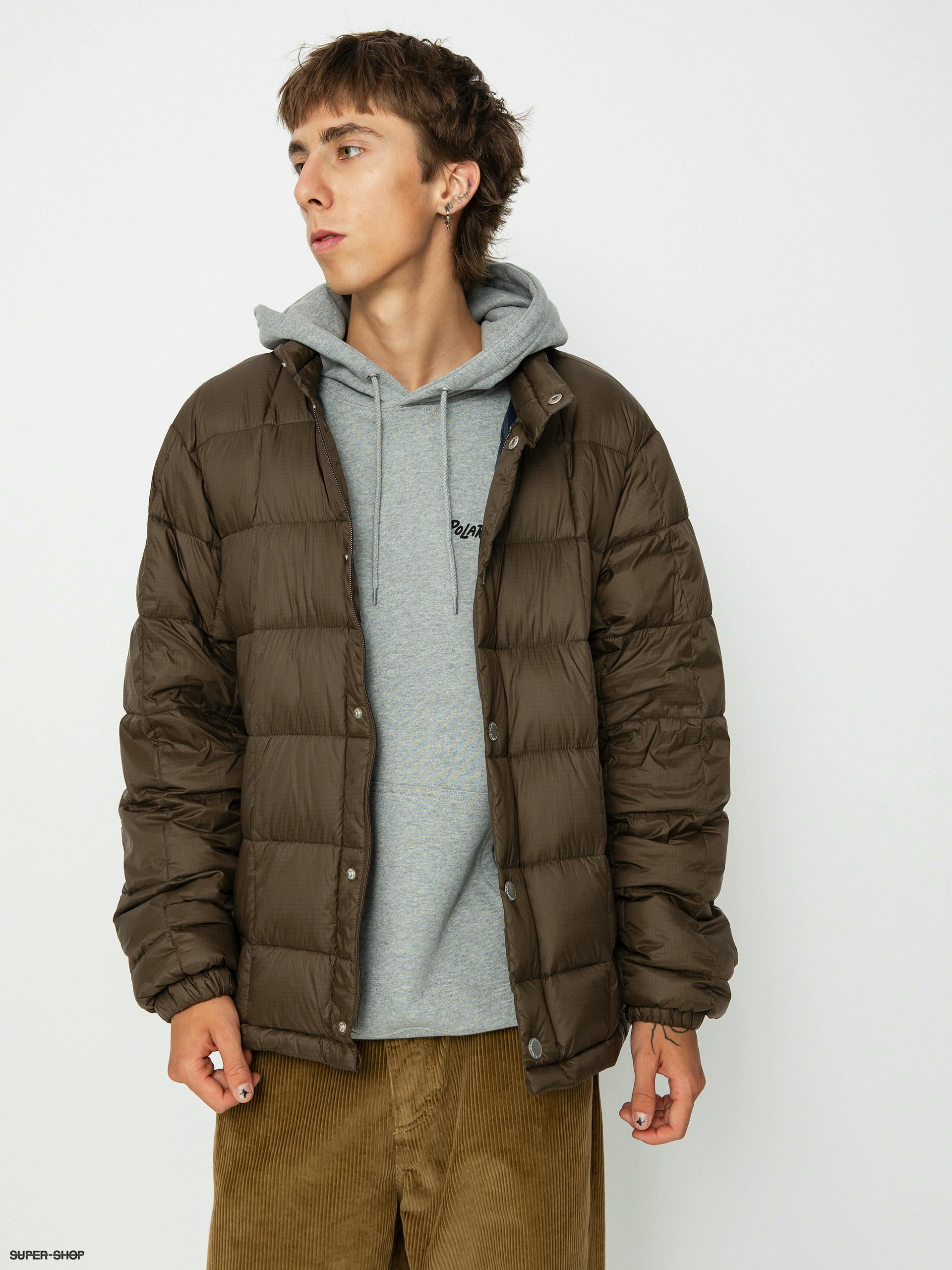 Polar Skate Lightweight Puffer Jacket (brown)