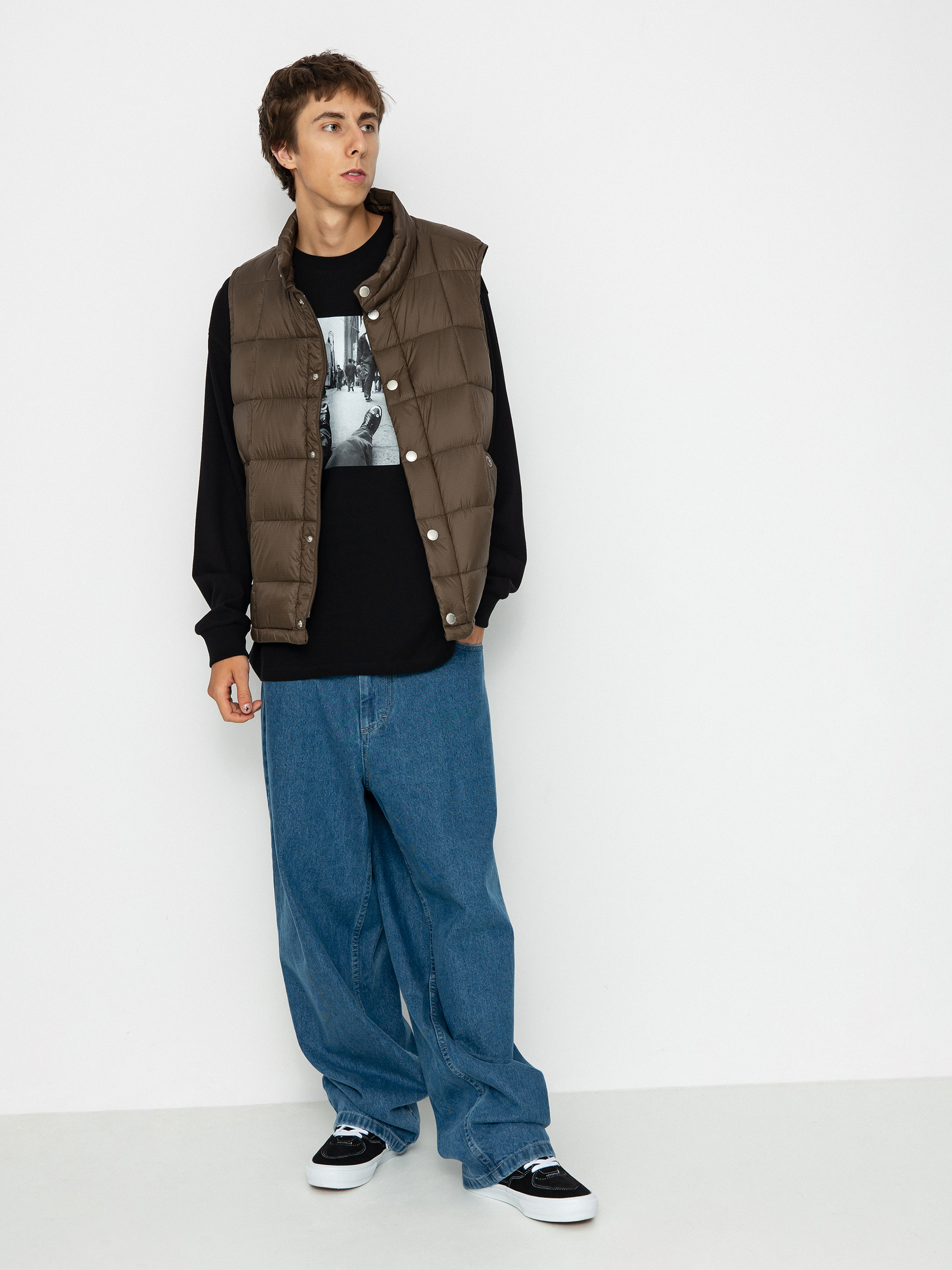 Polar Skate Lightweight Puffer Vest Vest (brown)