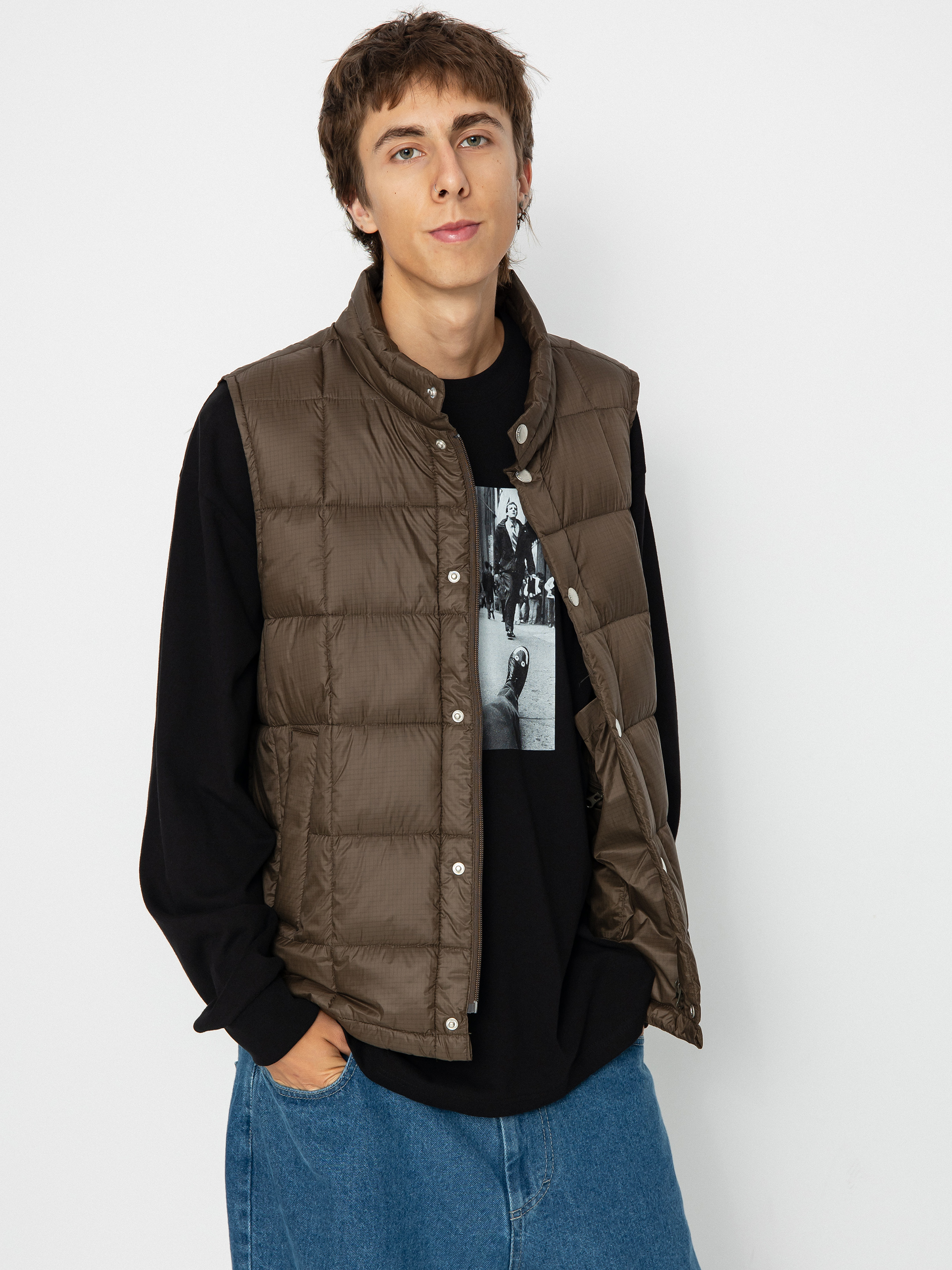 Polar Skate Lightweight Puffer Vest Weste (brown)