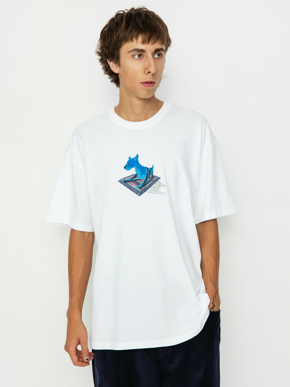 Polar Skate Dog T-Shirt (white)