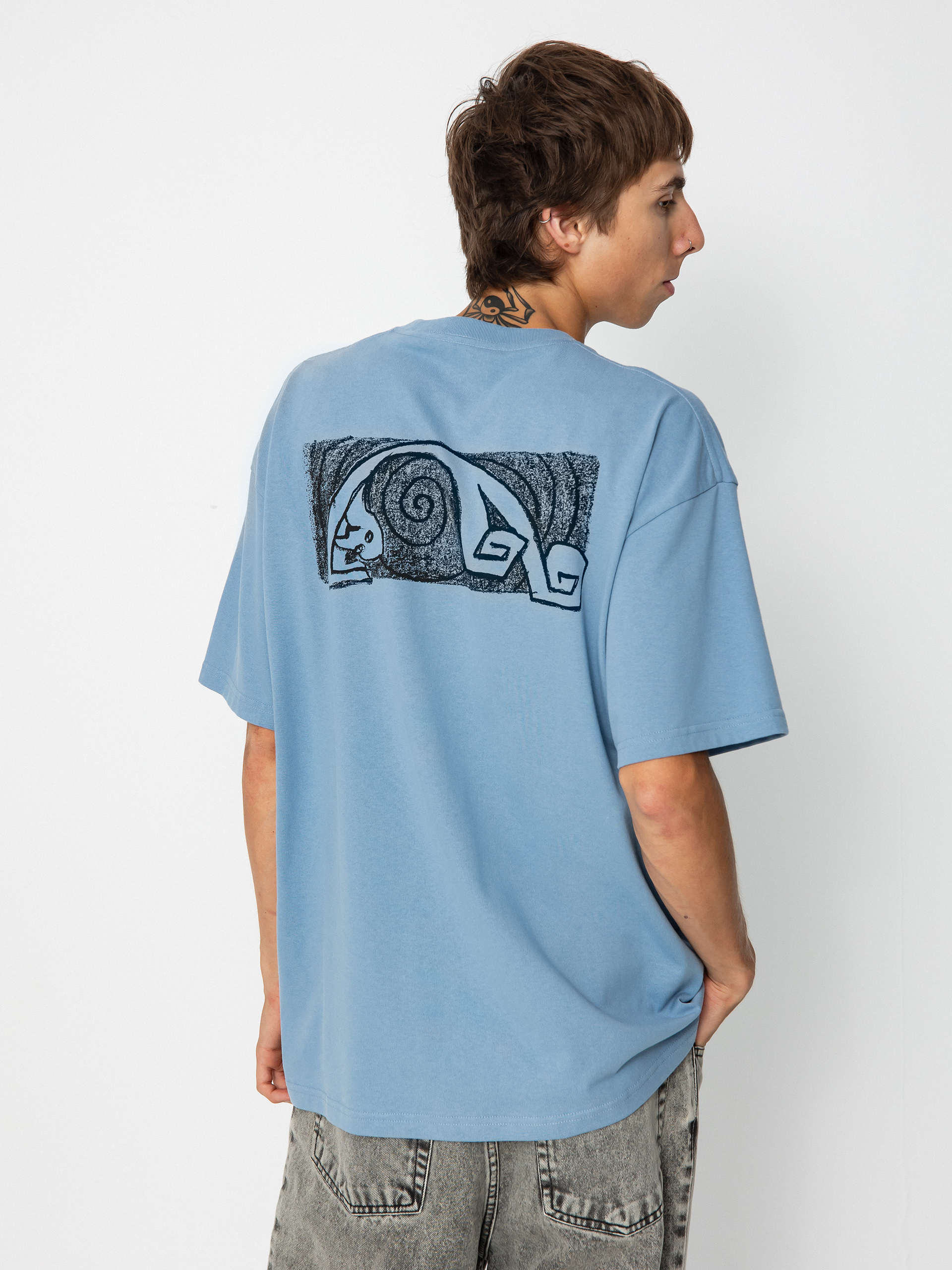 Polar Skate Yoga Trippin T-shirt (oxford blue)