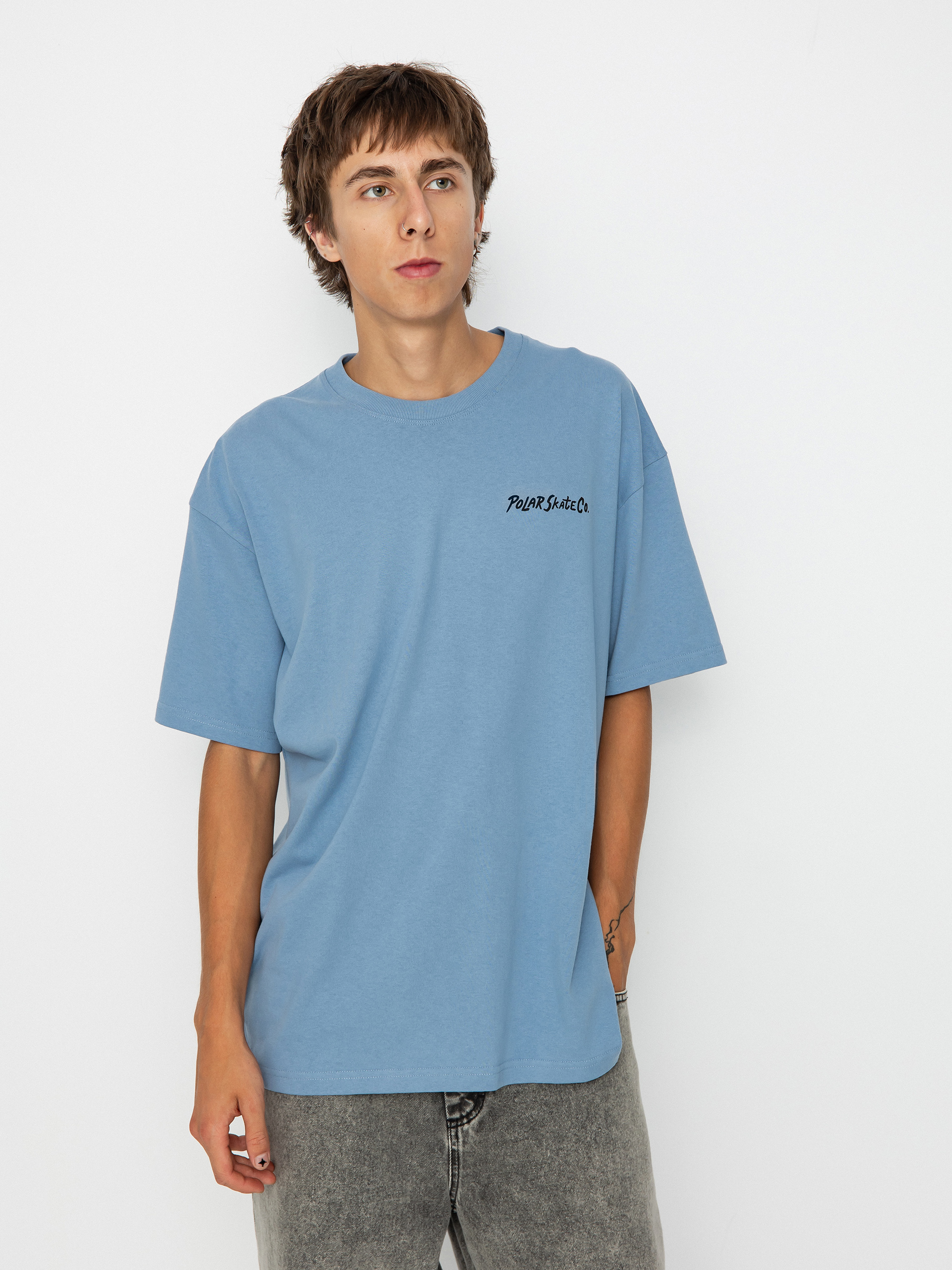 Polar Skate Yoga Trippin T-shirt (oxford blue)