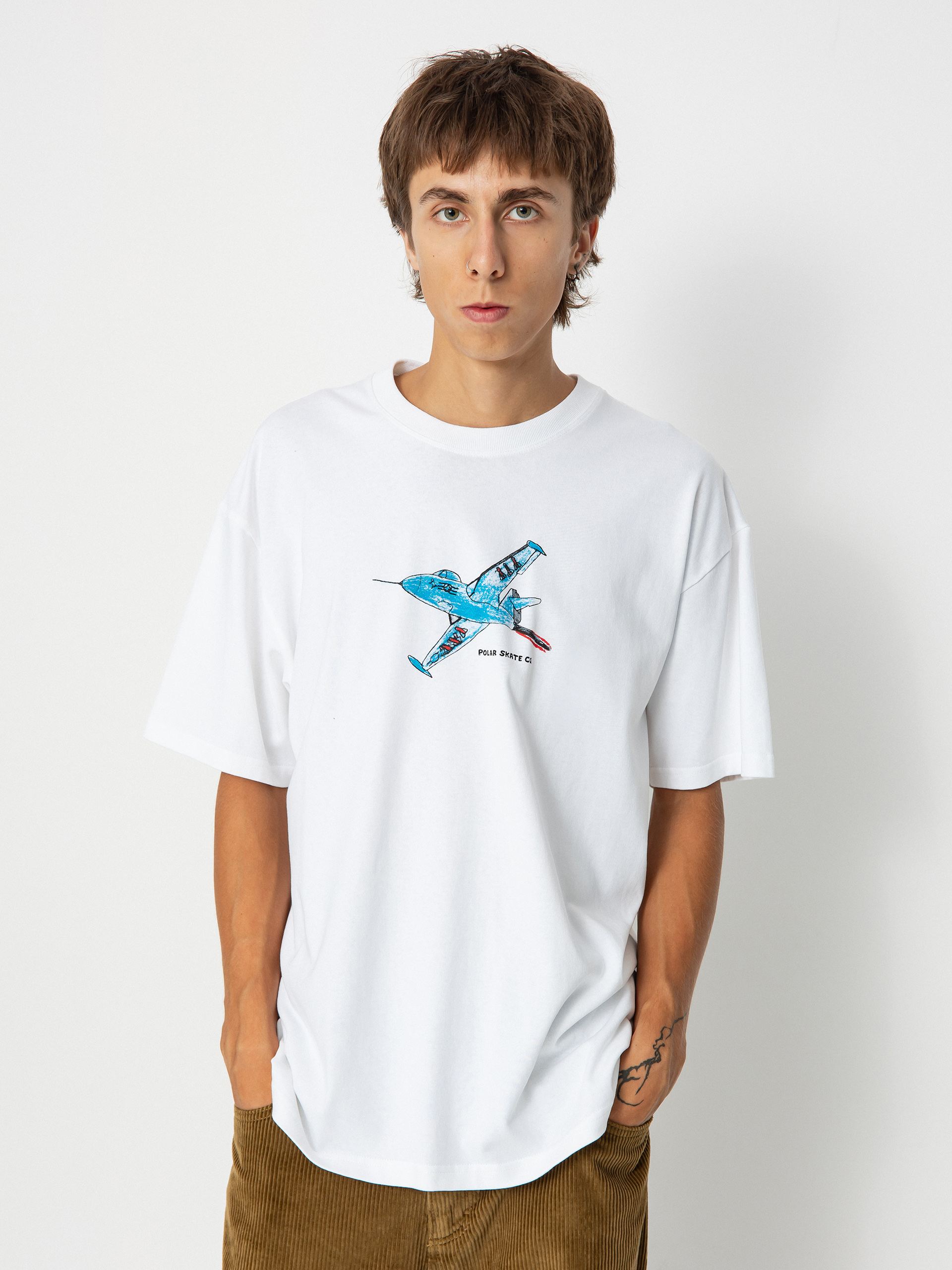 Polar Skate Panter Jet T-shirt (white)
