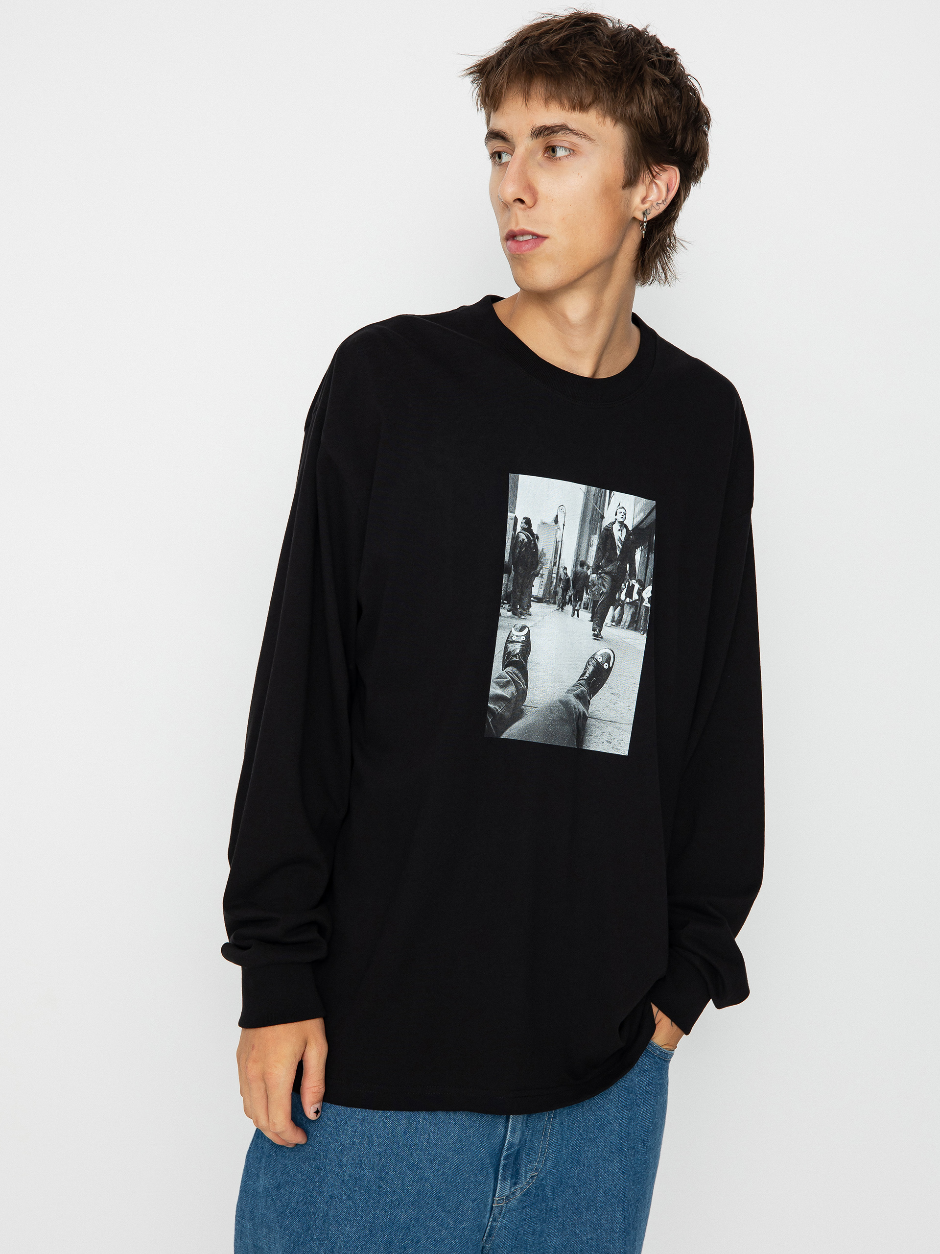 Polar Skate Happy Sad Longsleeve (black)