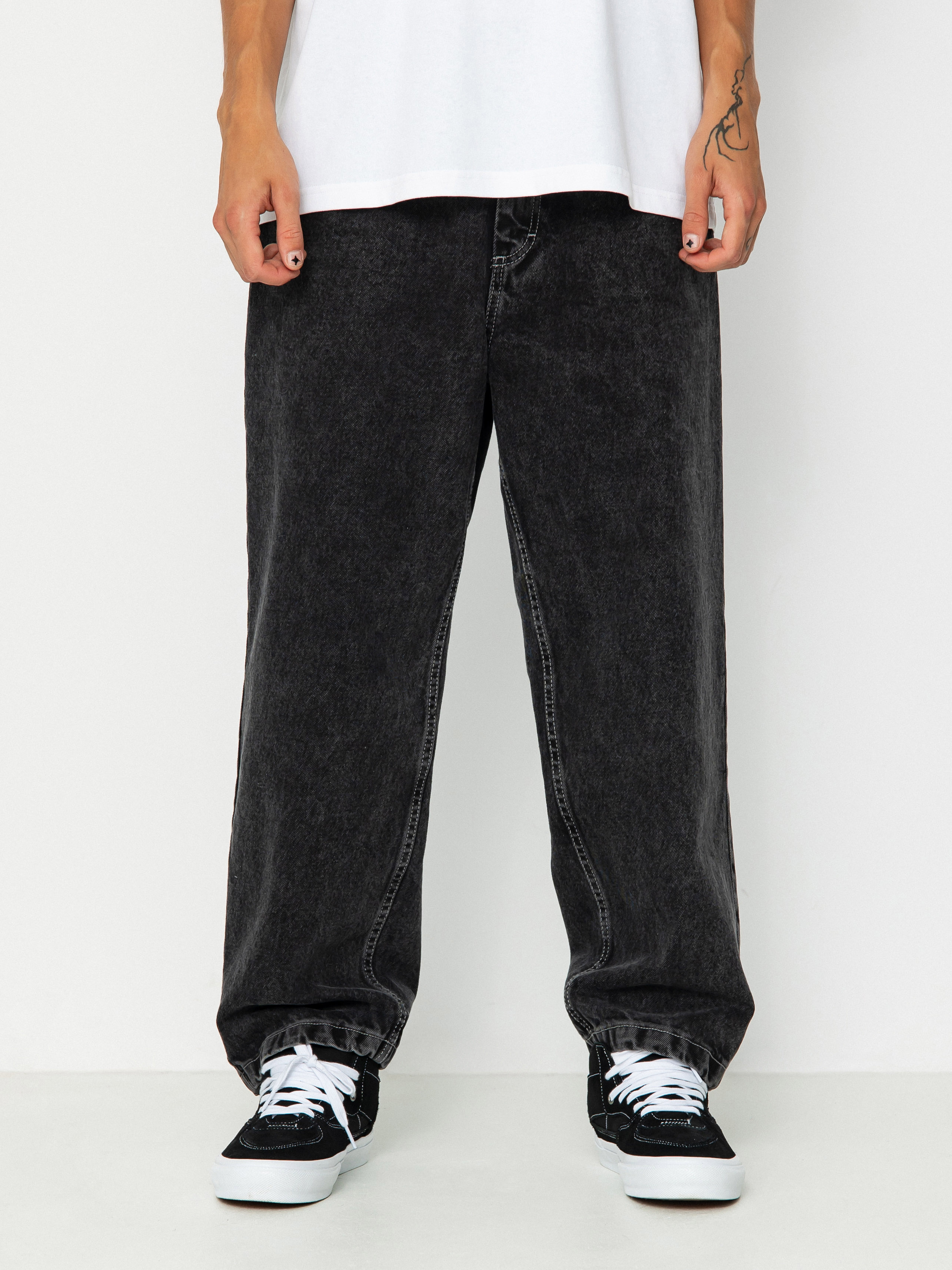 Polar Skate 93! Denim Pants (silver black)